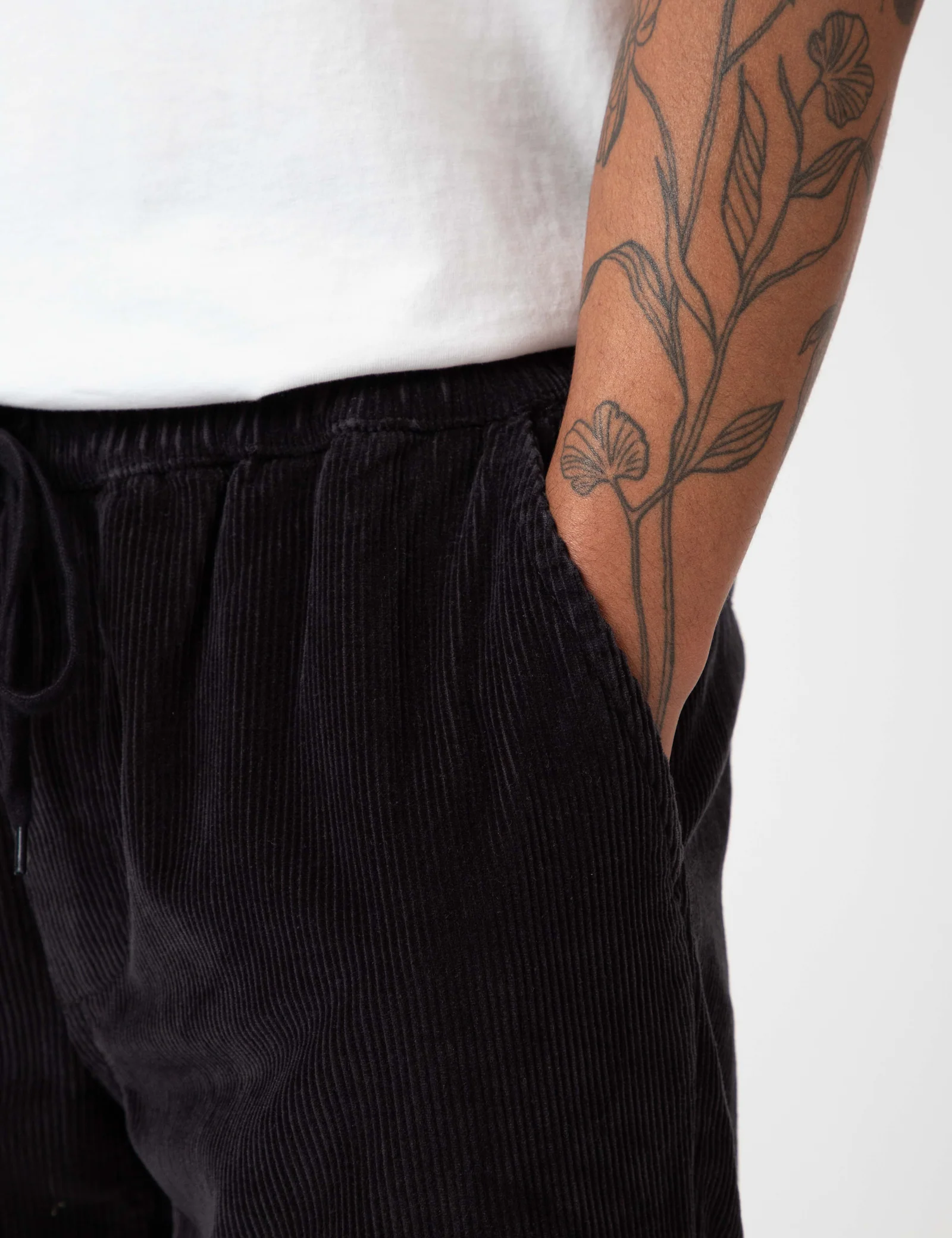 MR SIMPLE Burbank Elastic Cord Pant - Charcoal