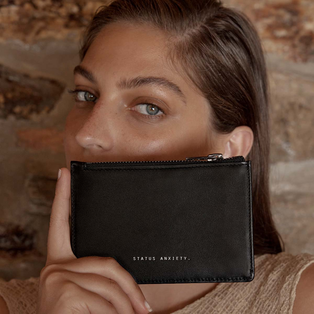 STATUS ANXIETY Gone Again Wallet - Black Nappa