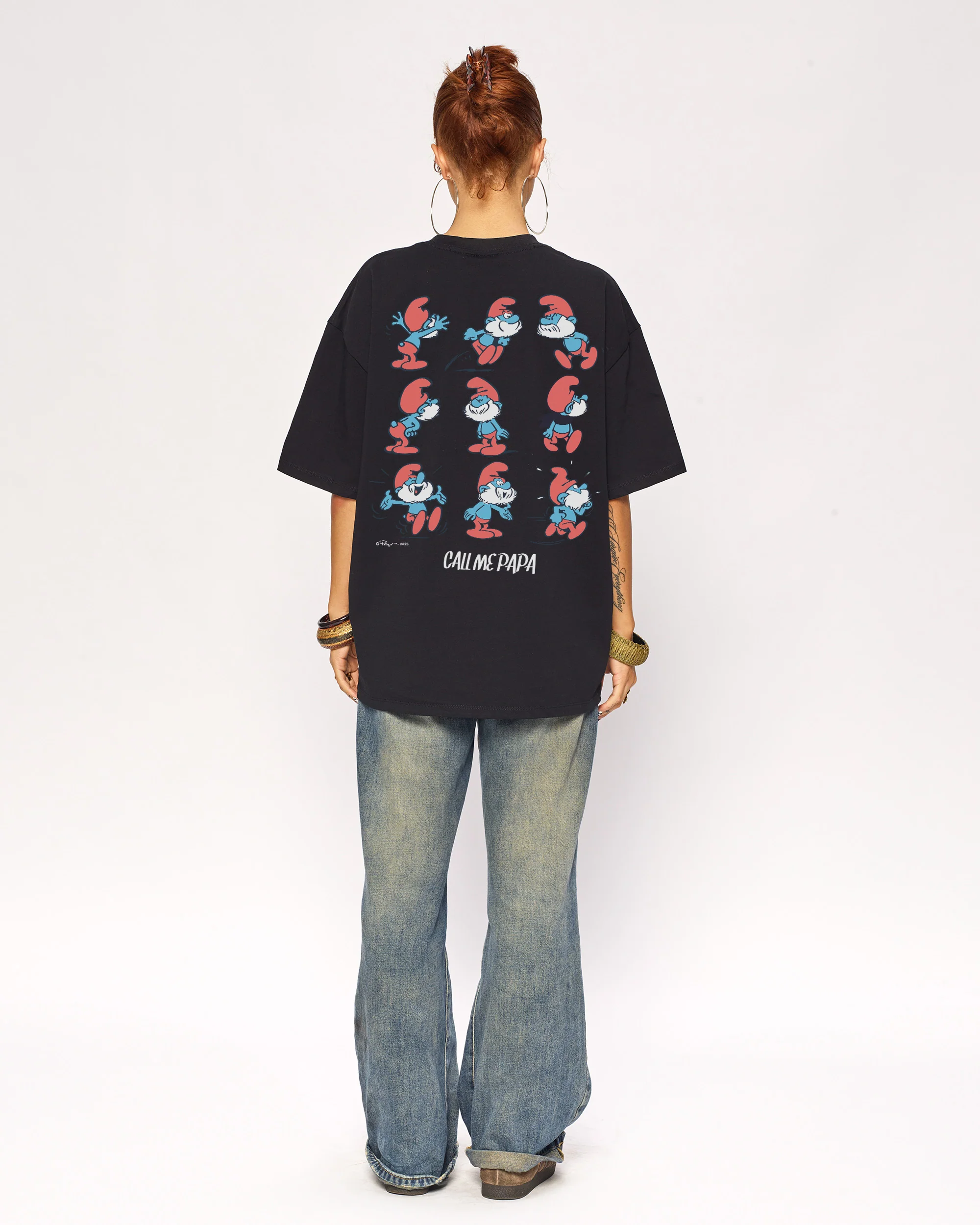 THREADHEADS Smurfs Call Me Papa Oversized Tee