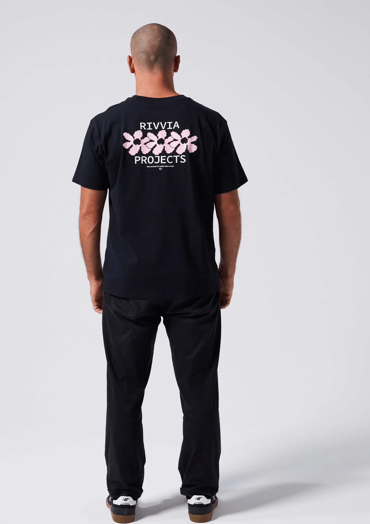 RIVVIA Digi flower t-shirt - Black