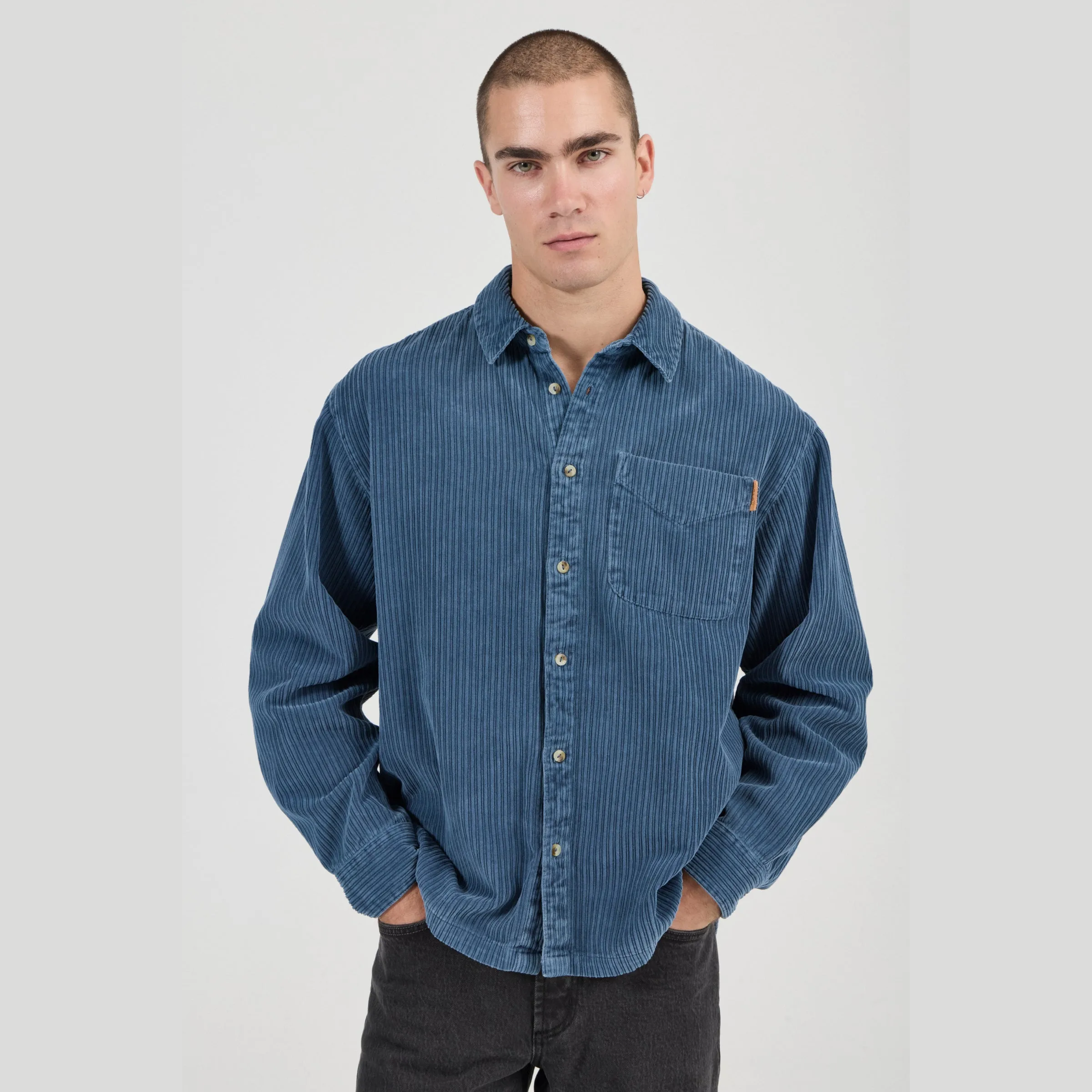 ROLLA'S Campus Chunky Cord LS Shirt