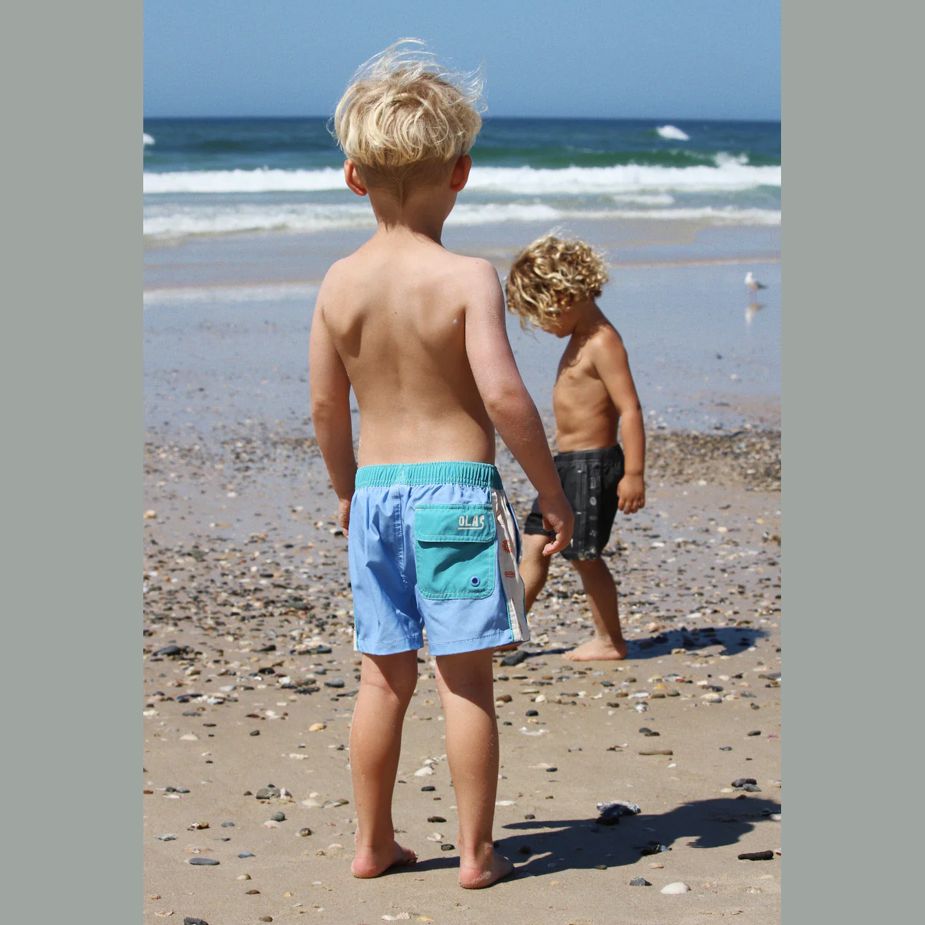 Olas - TWIN FIN MINI BOARDSHORT - Little boy blue