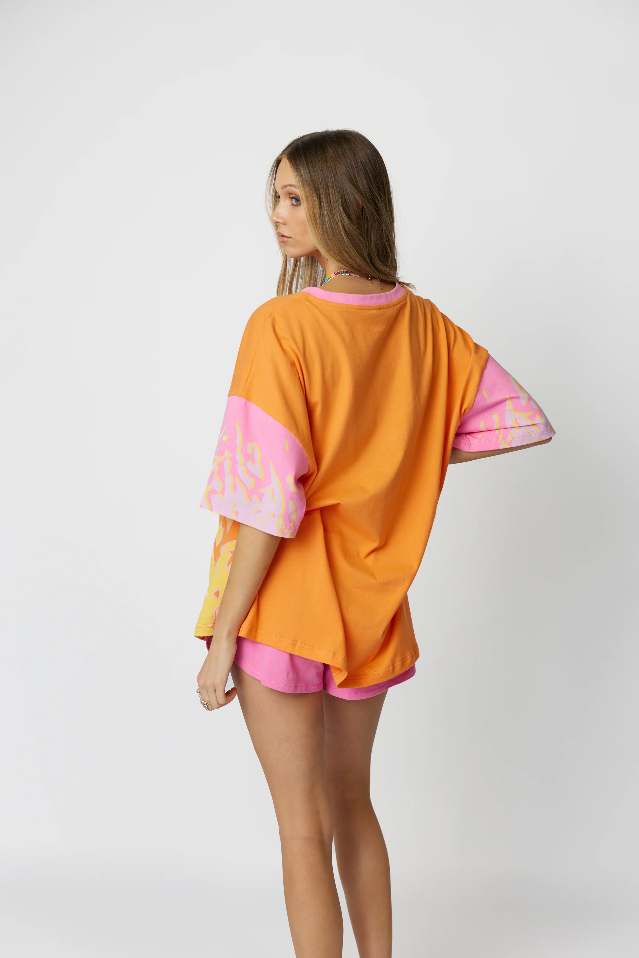 ONLY LOVERS LEFT Wave Racer Tee - Coral