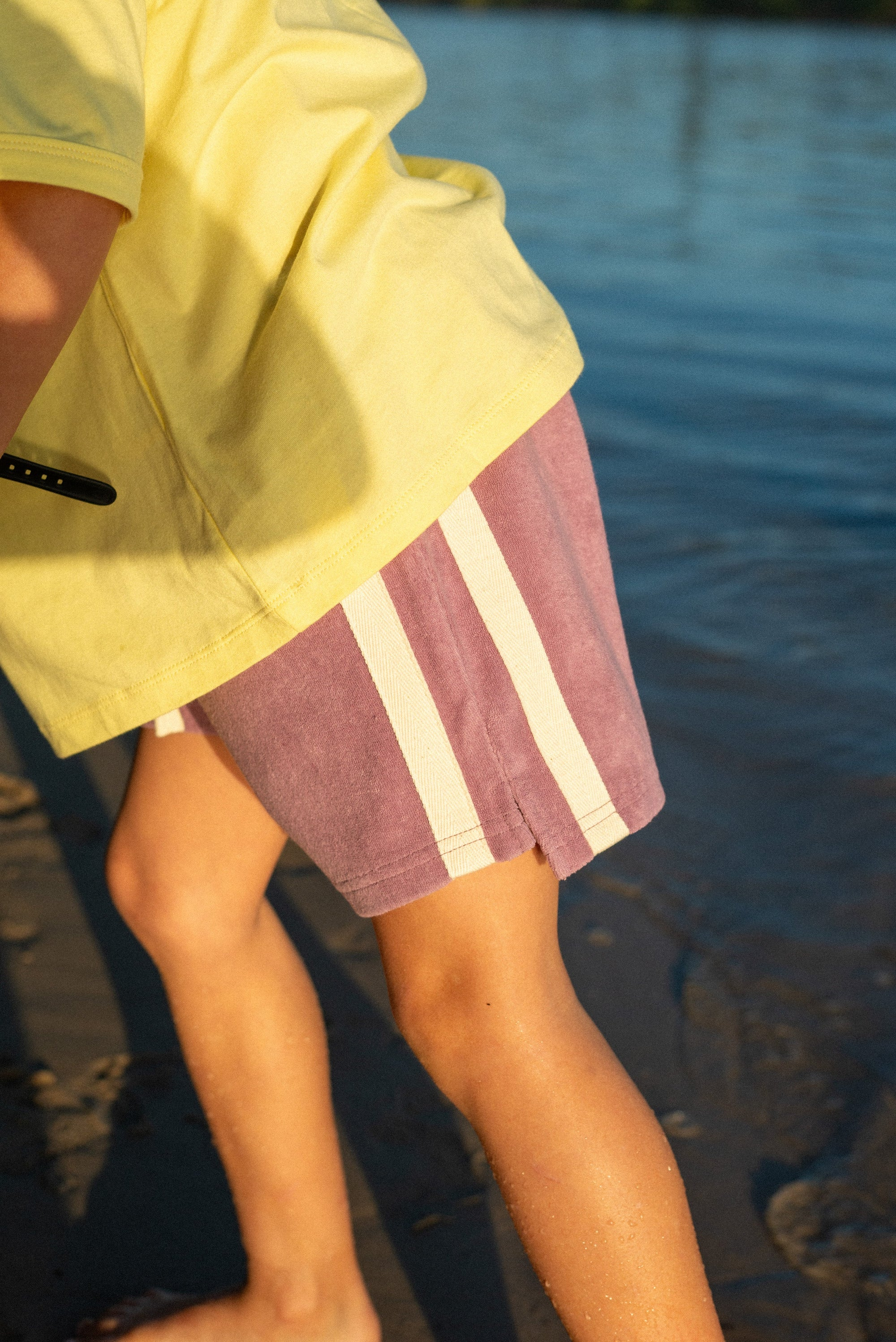 ATMOSEA Mini Terry Towelling Shorts - Jacaranda