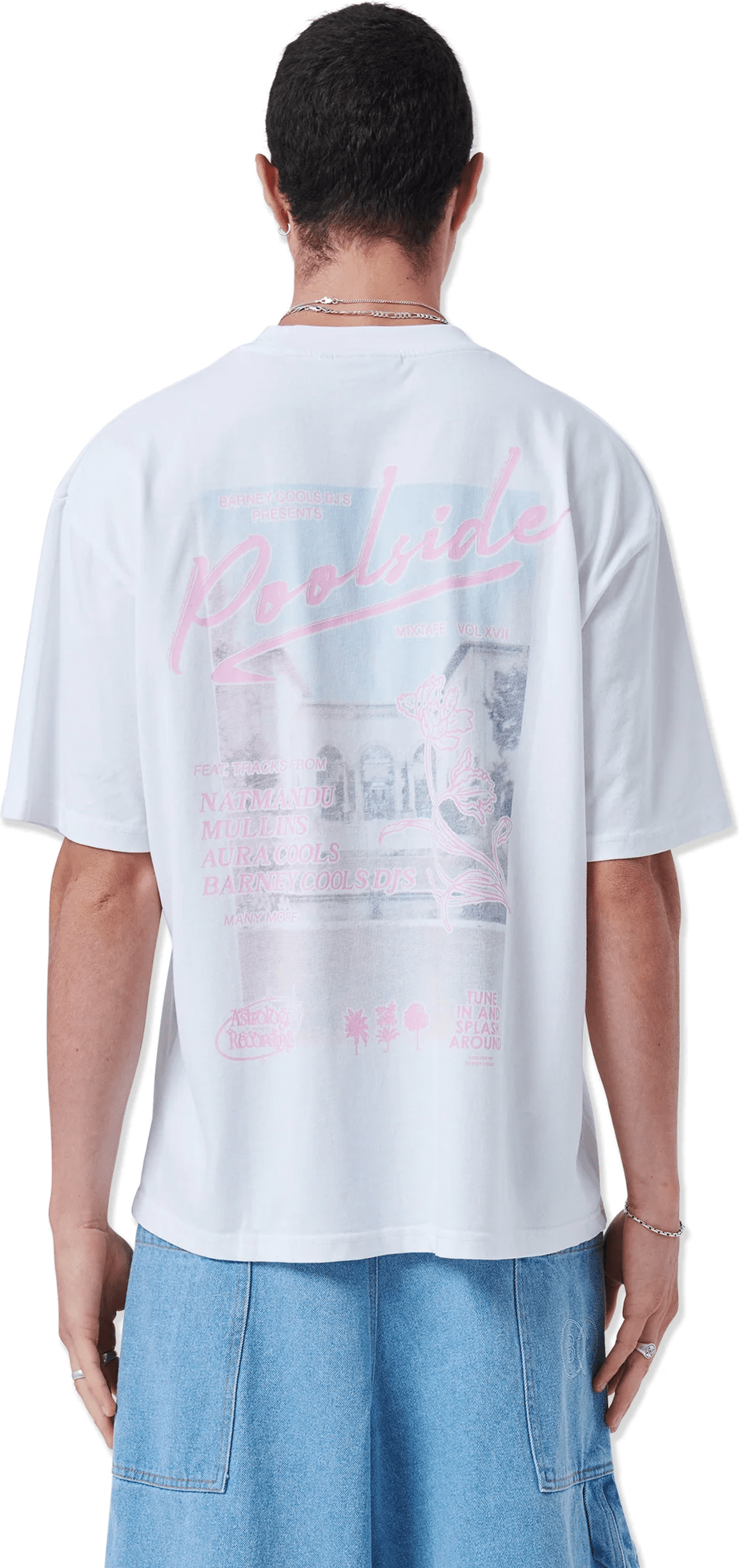 BARNEY COOLS Mixtape T-shirt White
