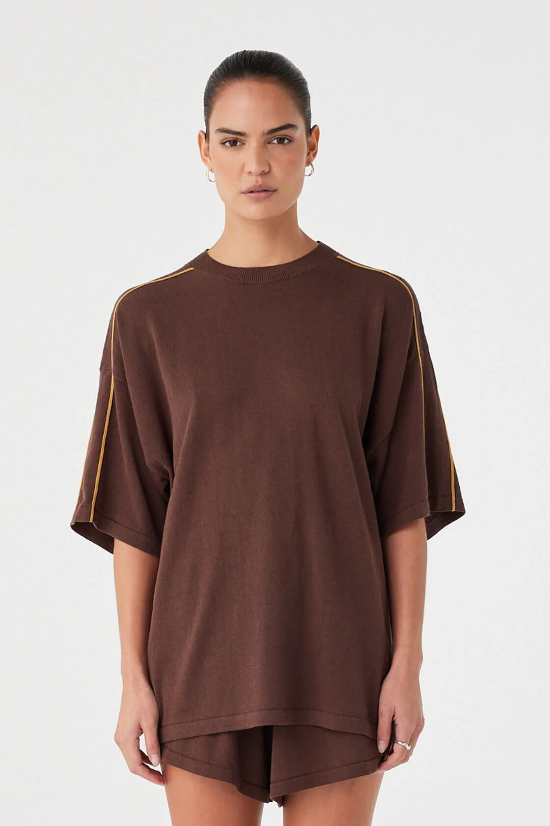 ARCAA Pippa oversize tee - Expresso