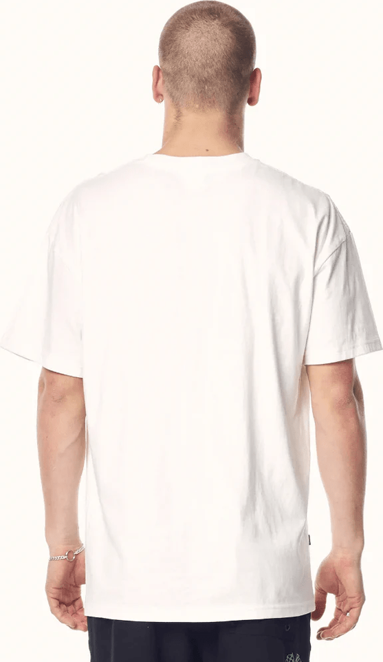 Misfit yandina speedway 50/50 tee - washed white