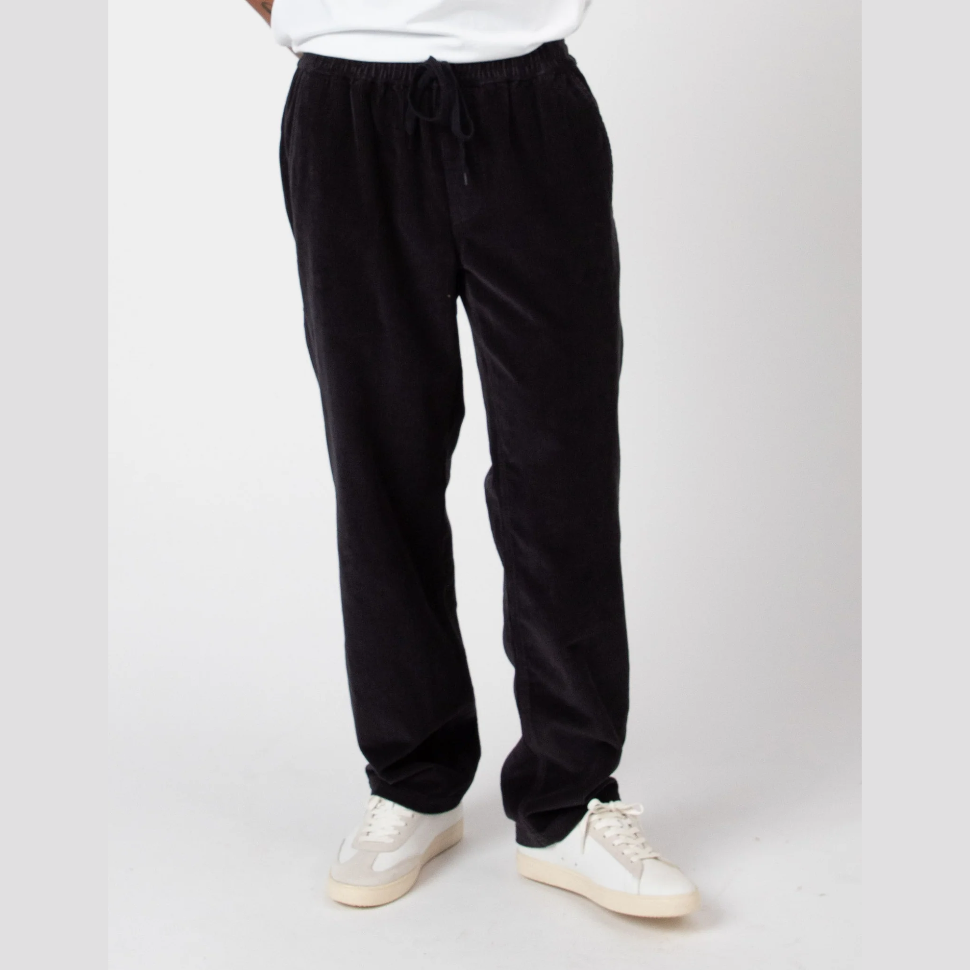 MR SIMPLE Burbank Elastic Cord Pant - Charcoal