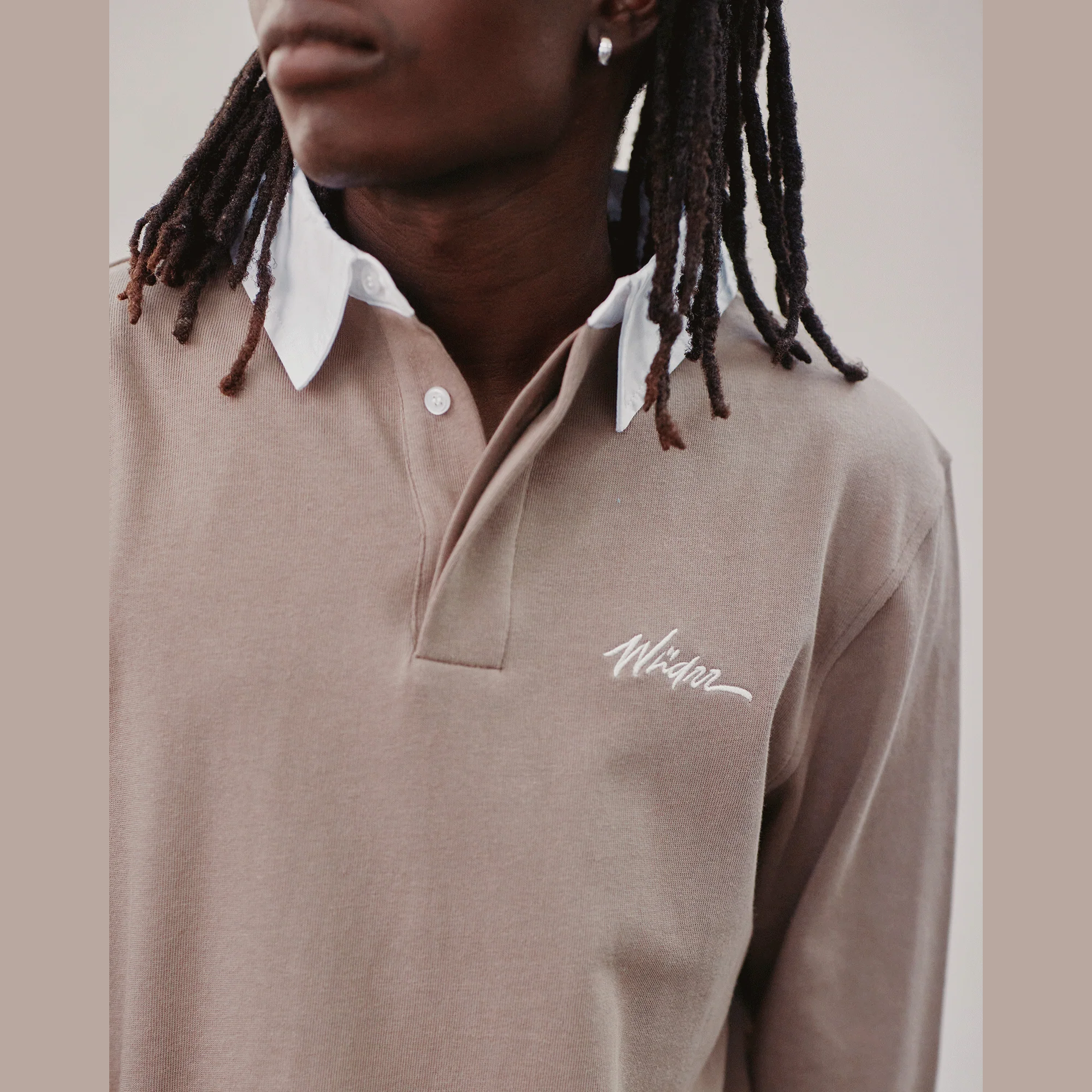 WNDRR Script rugby top - Taupe