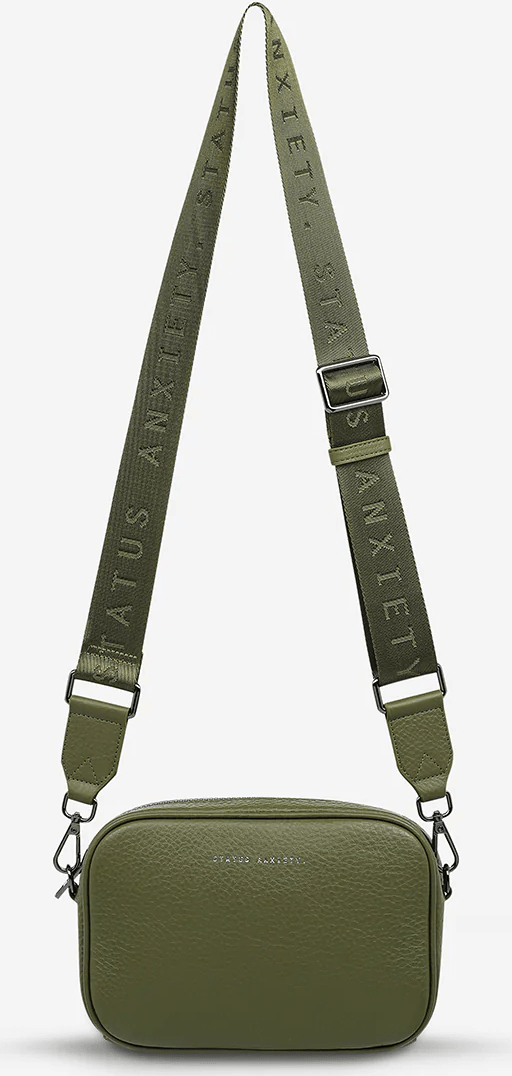 STATUS ANXIETY plunder bag with webbed strap - khaki