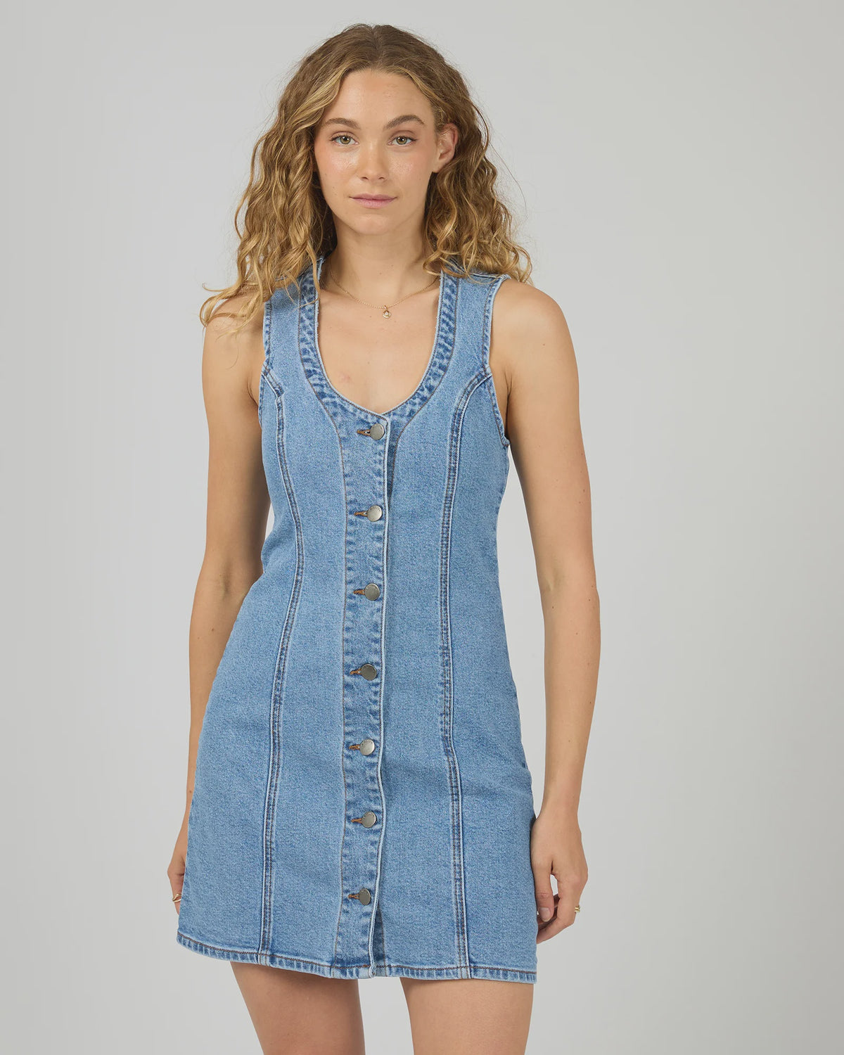 allabouteve - PETA MINI DRESS - Light Blue