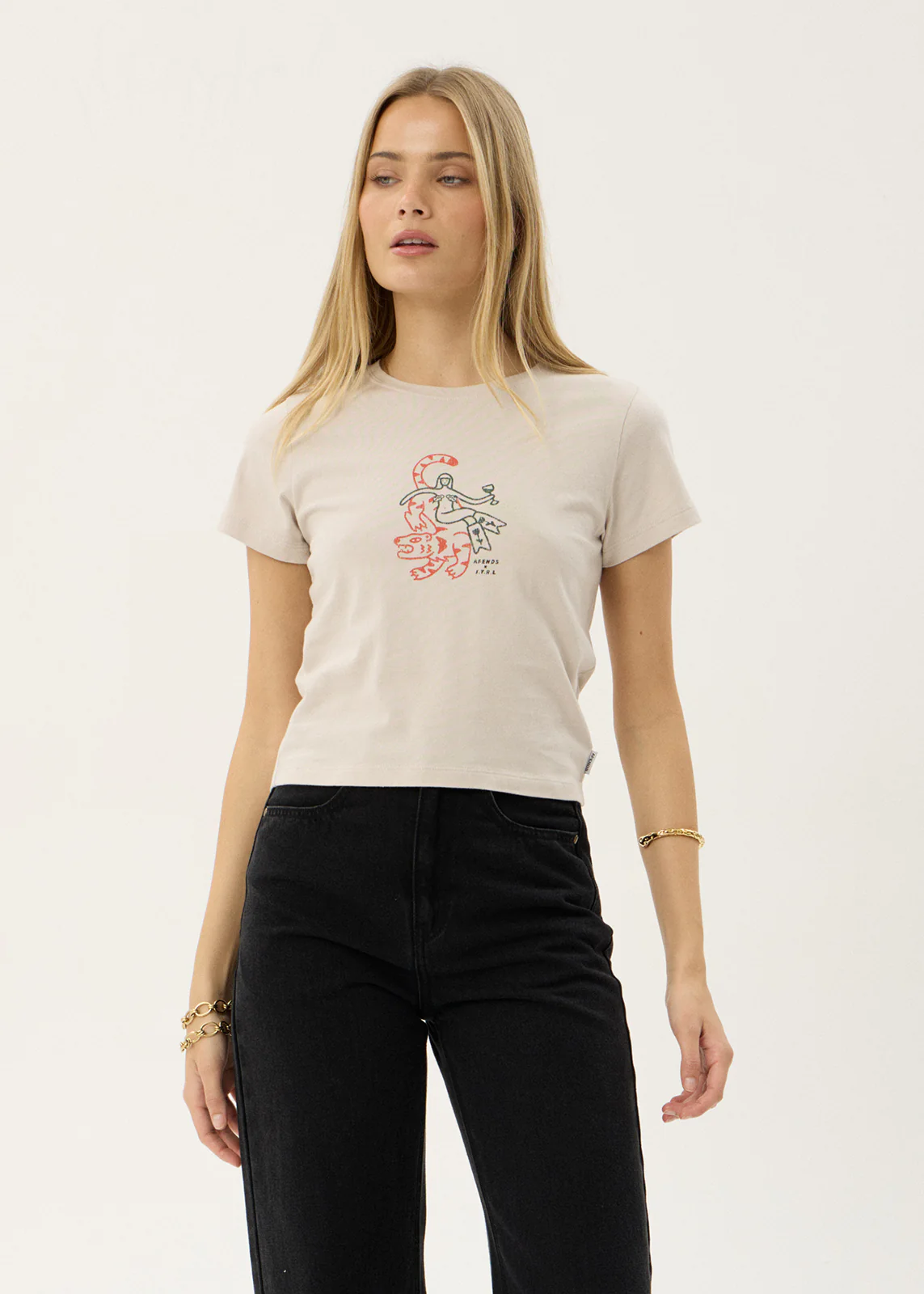AFENDS Subliminal baby tee - Moonbeam