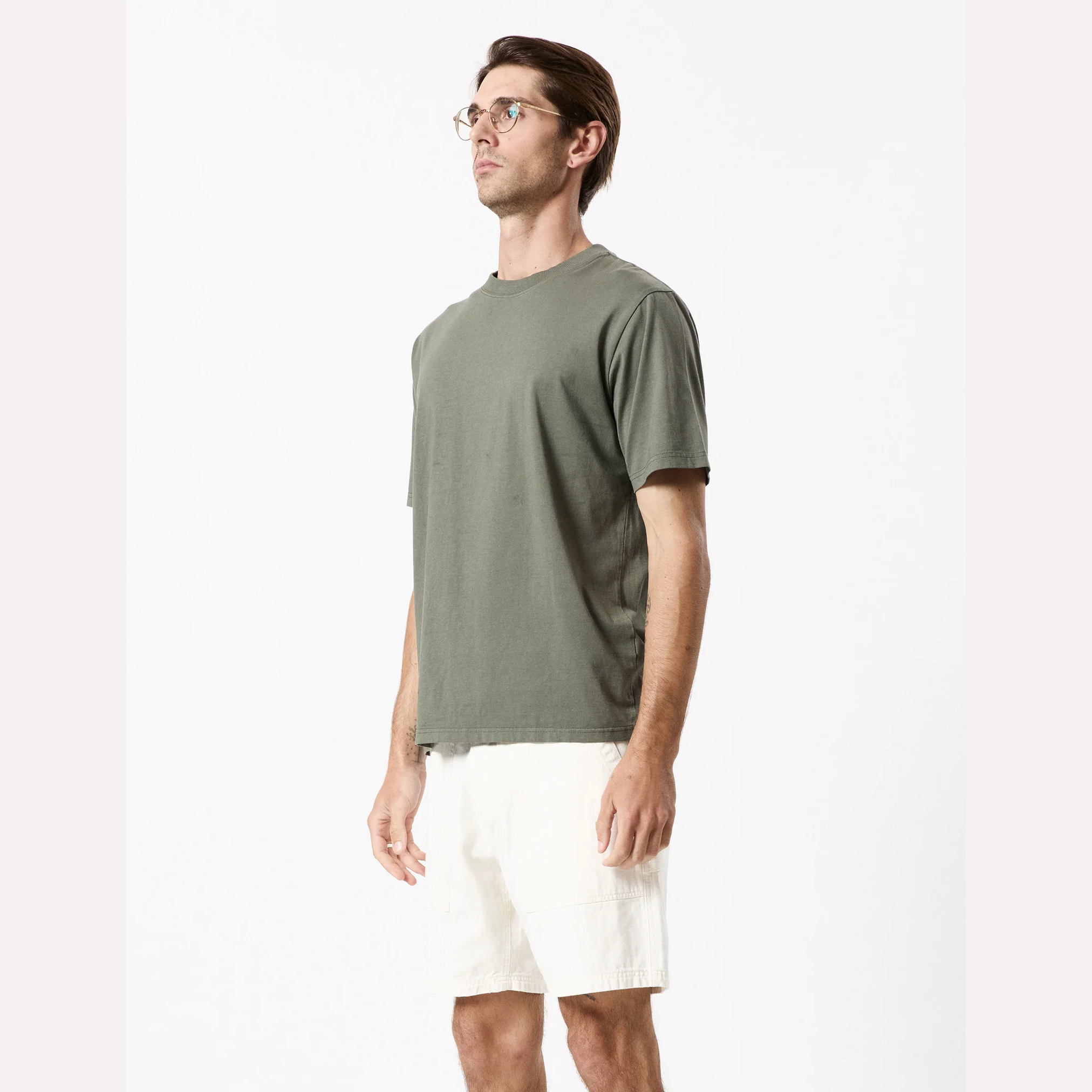 MR SIMPLE heavy weight tee - Sage