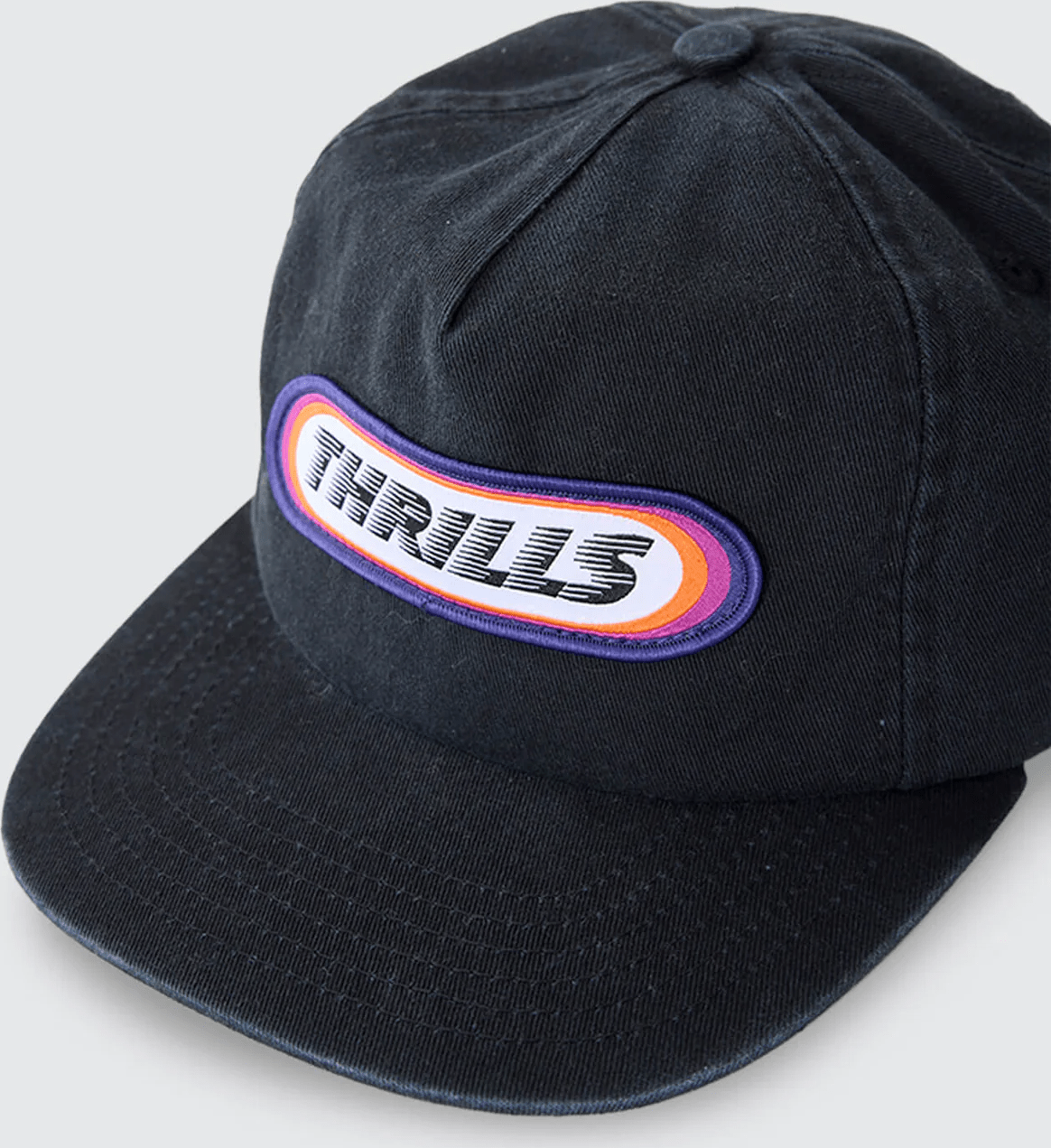 THRILLS Built To Win 5 Panel Cap - Black