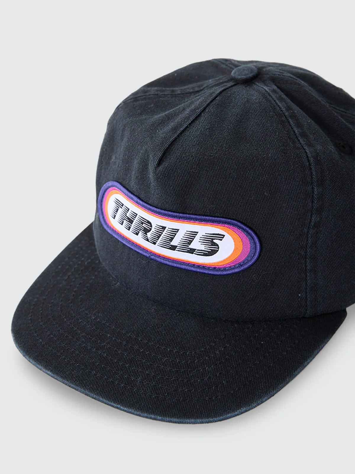 THRILLS Built To Win 5 Panel Cap - Black