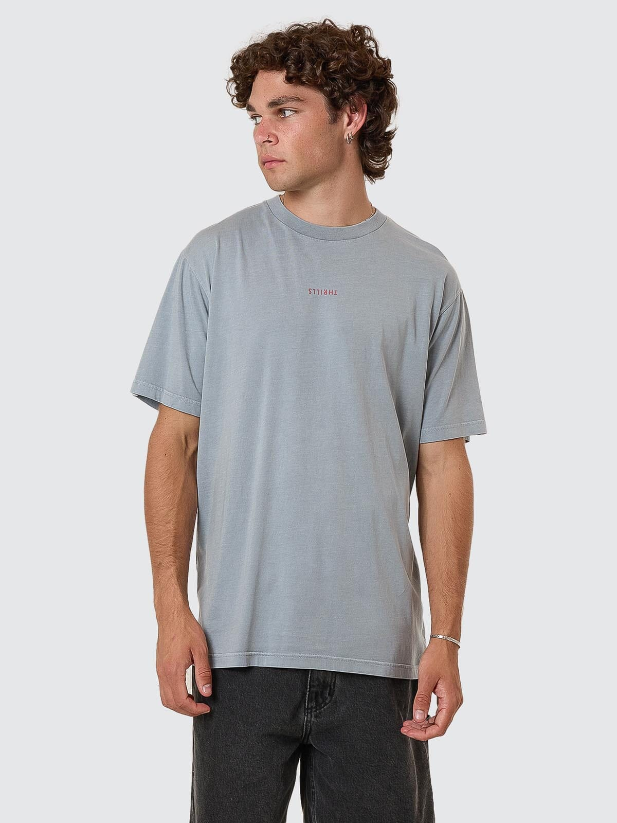THRILLS Minimal thrills merch fit tee - Smog