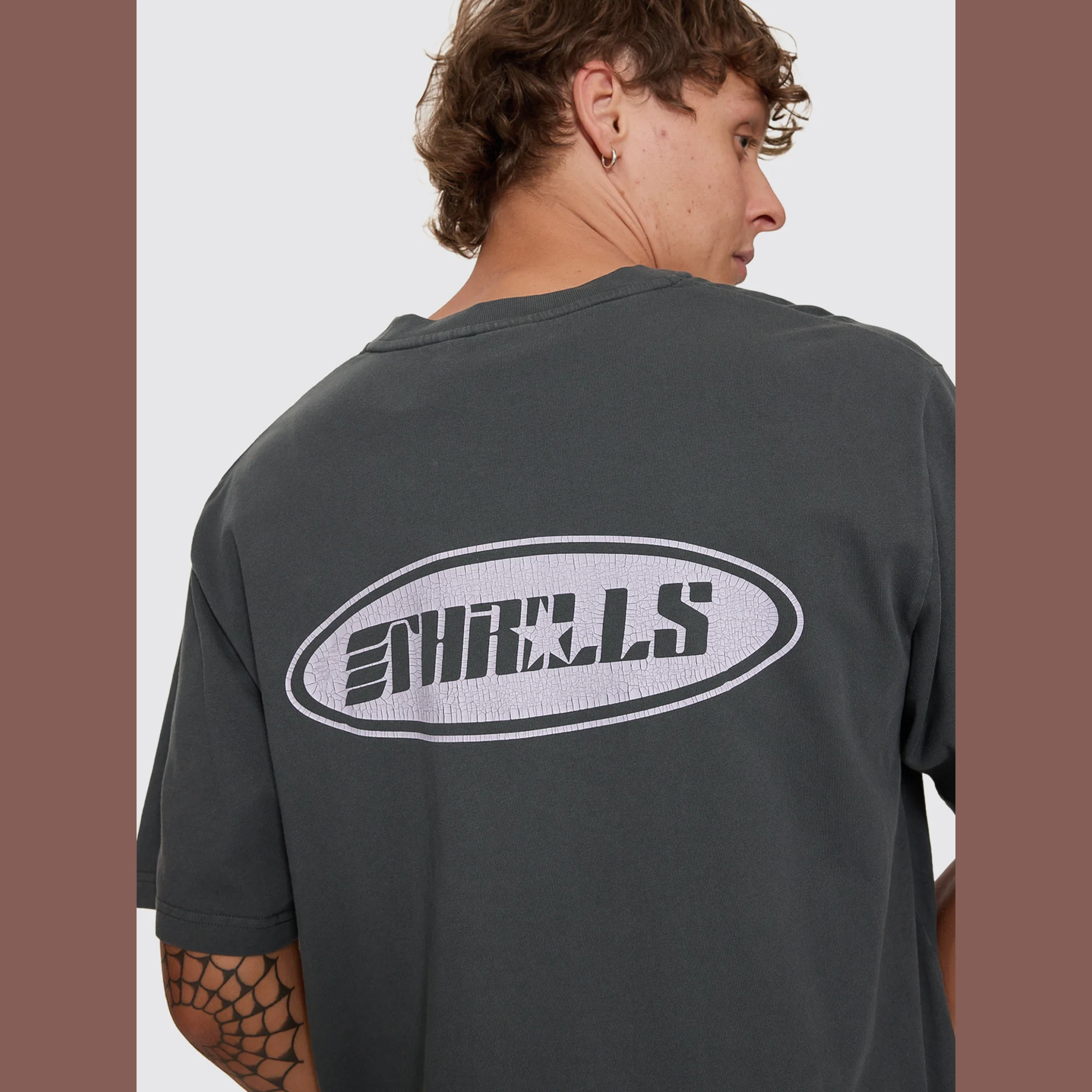 THRILLS Odyssey Core Oversize Tee - Carbon