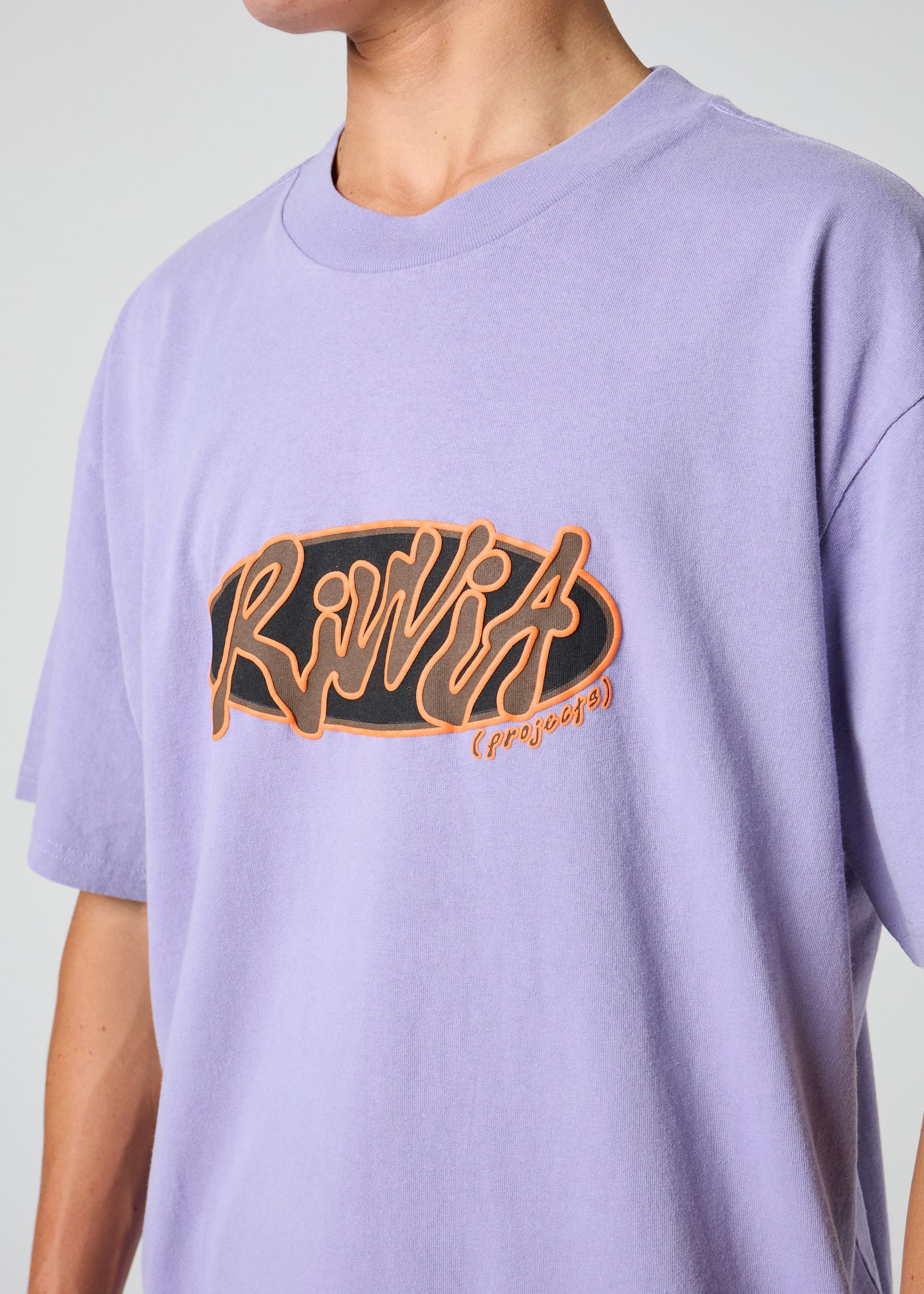 RIVVIA PROJECTS Oval graf relaxed fit t-shirt - Washed purple