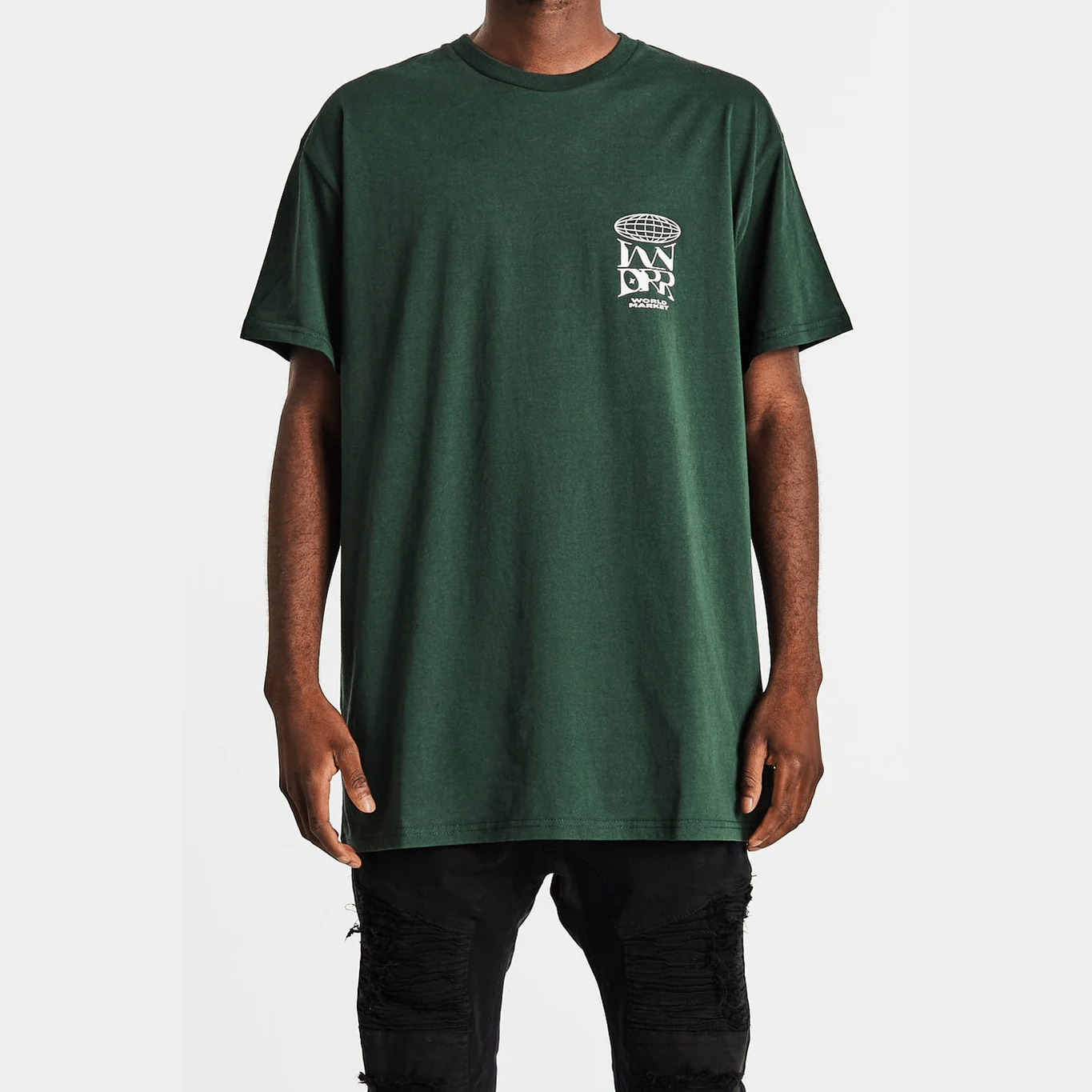 Wndrr market custom fit tee - forrest green