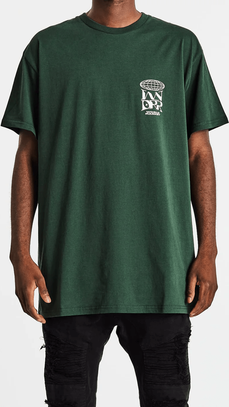 Wndrr market custom fit tee - forrest green