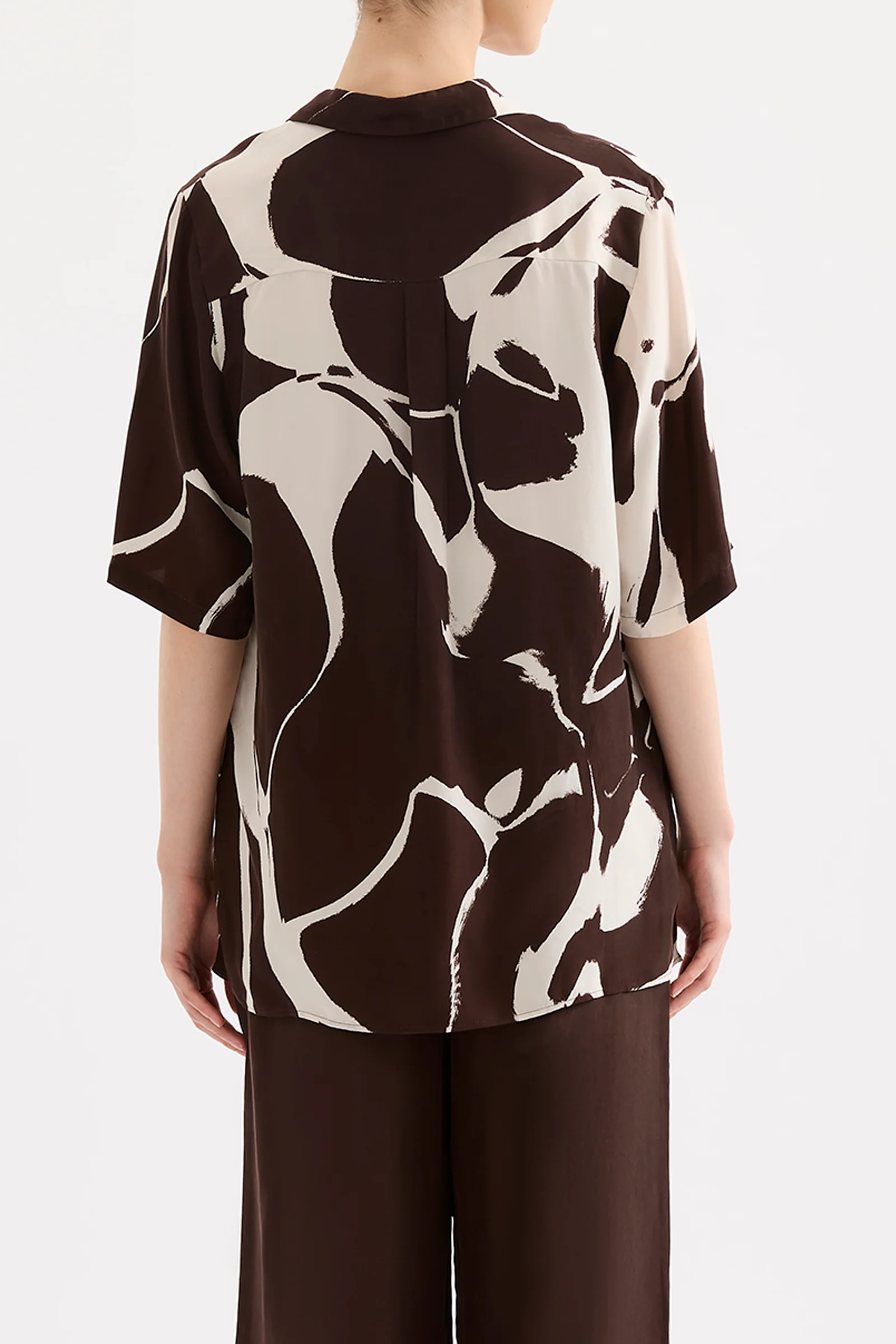 NUDE LUCY Ombra cupro shirt