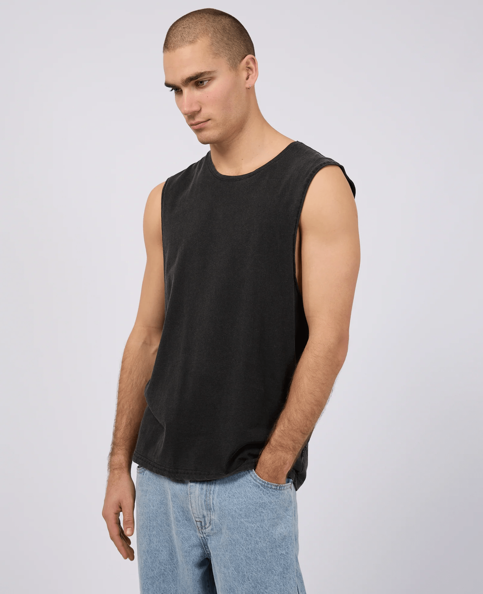 SILENT THEORY Classic muscle - Washed black