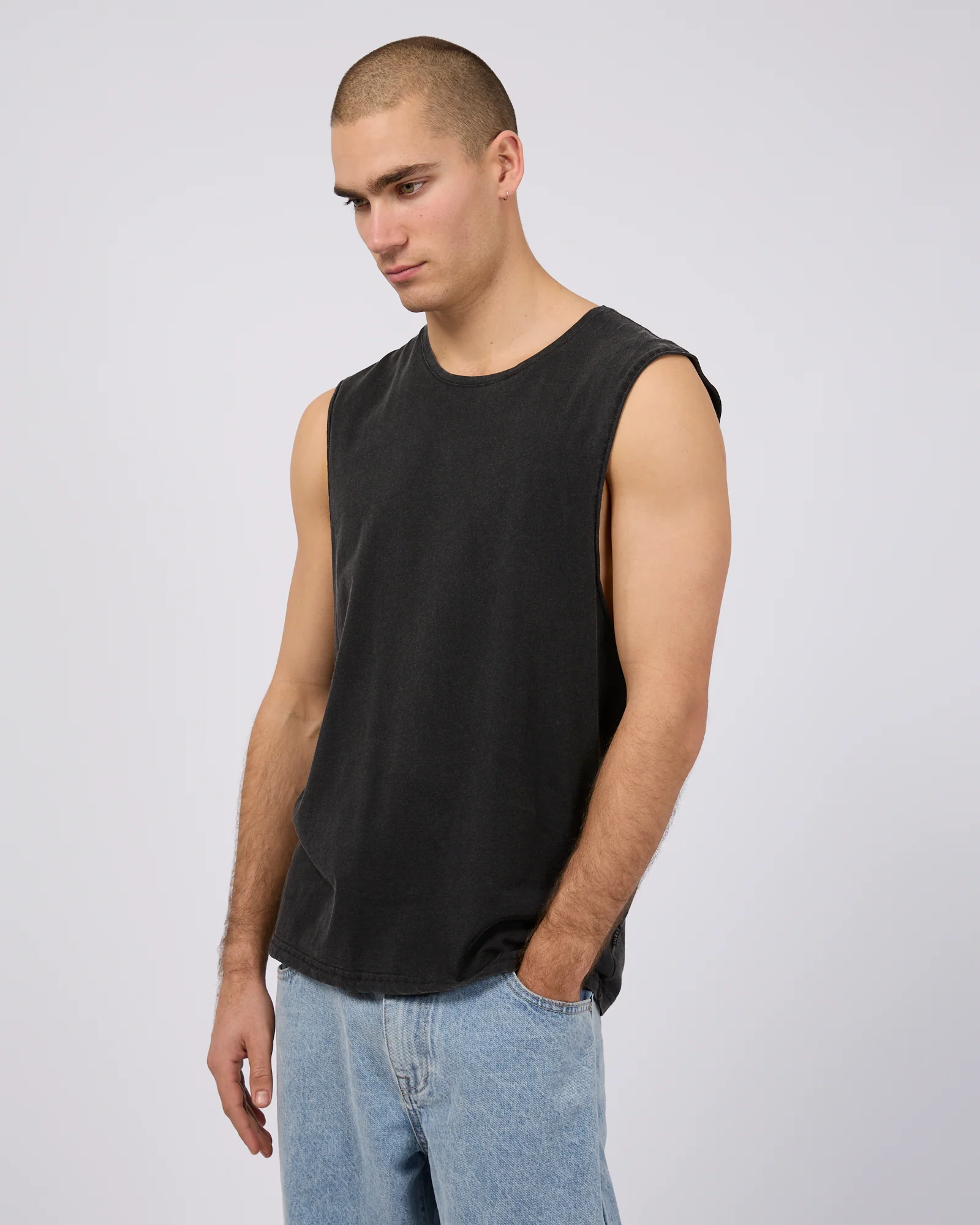 SILENT THEORY Classic muscle - Washed black