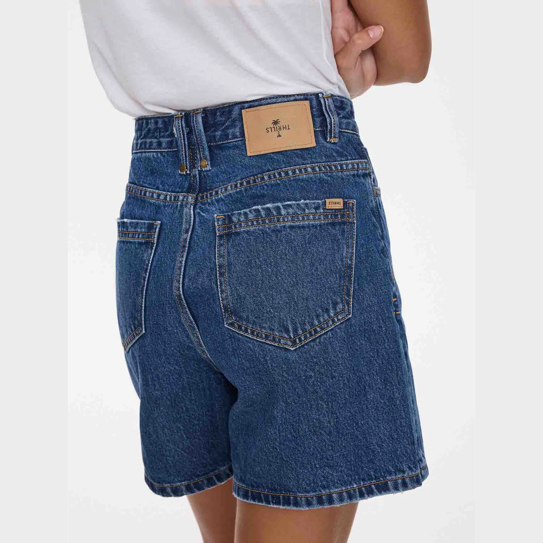 THRILLS Koko High Rise Short - Deep Vintage Blue