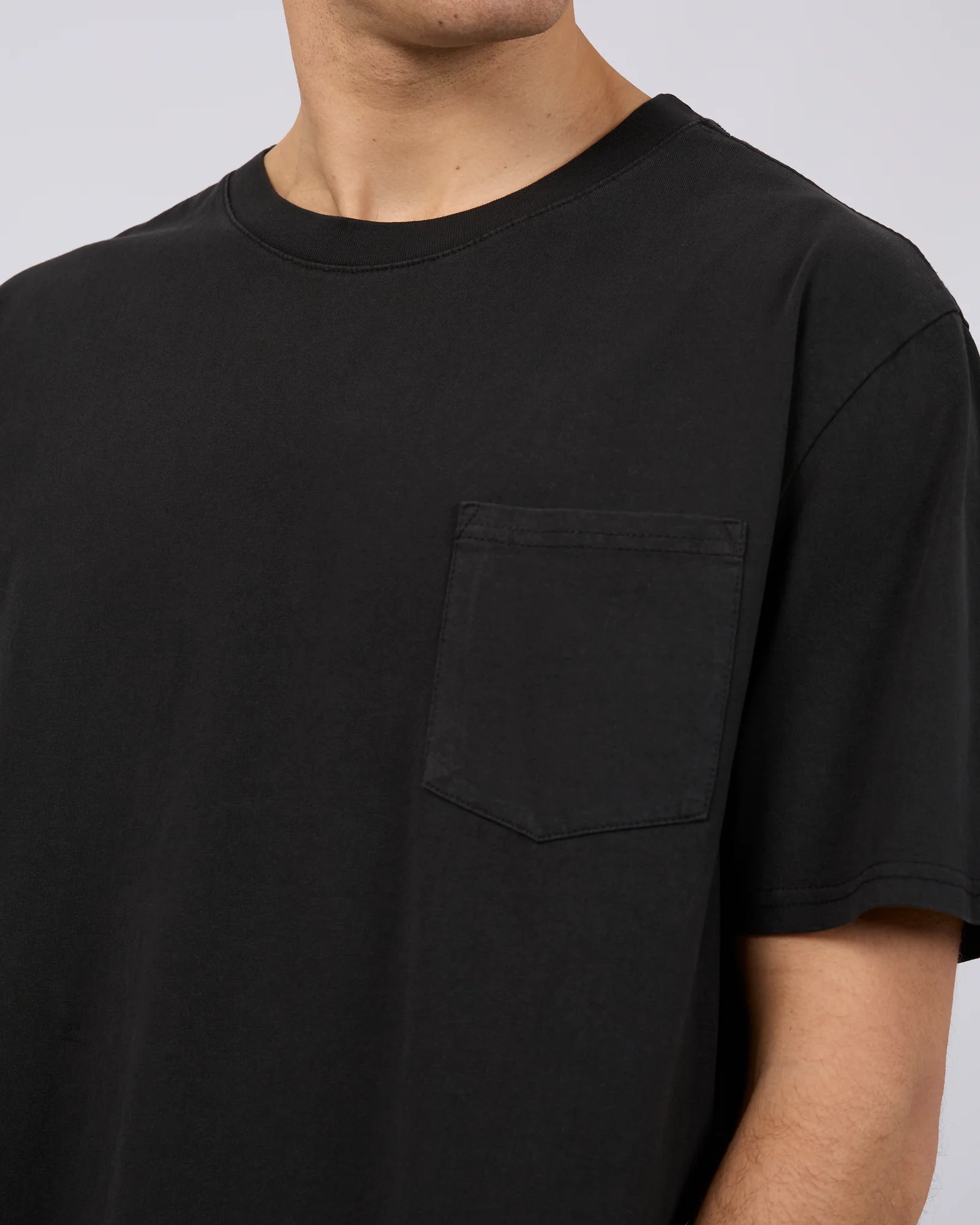 SILENT THEORY Surplus pocket tee II - Washed black