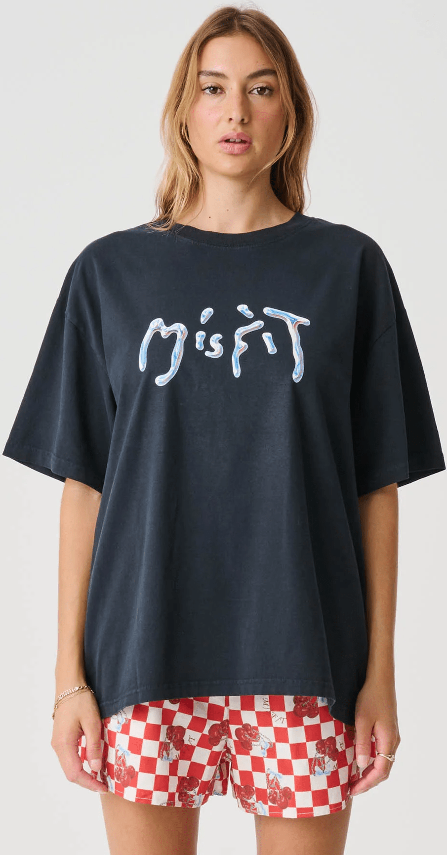 MISFIT Liquid chrome tee - Thrift black