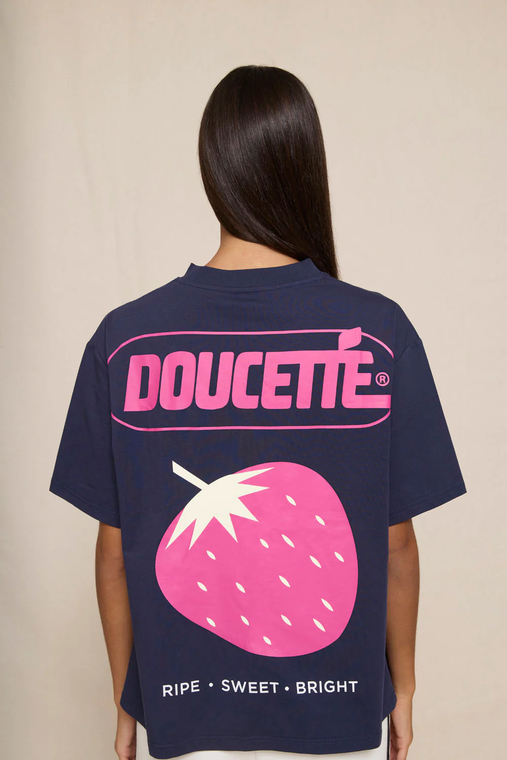 DOUCETTE Berry crush regular tee - Navy