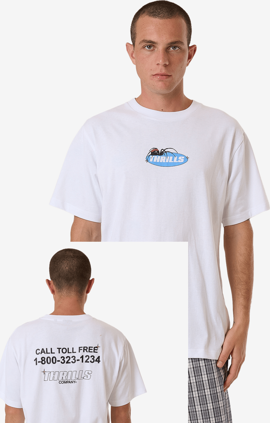 THRILLS Trust In Us Merch Fit Tee - White