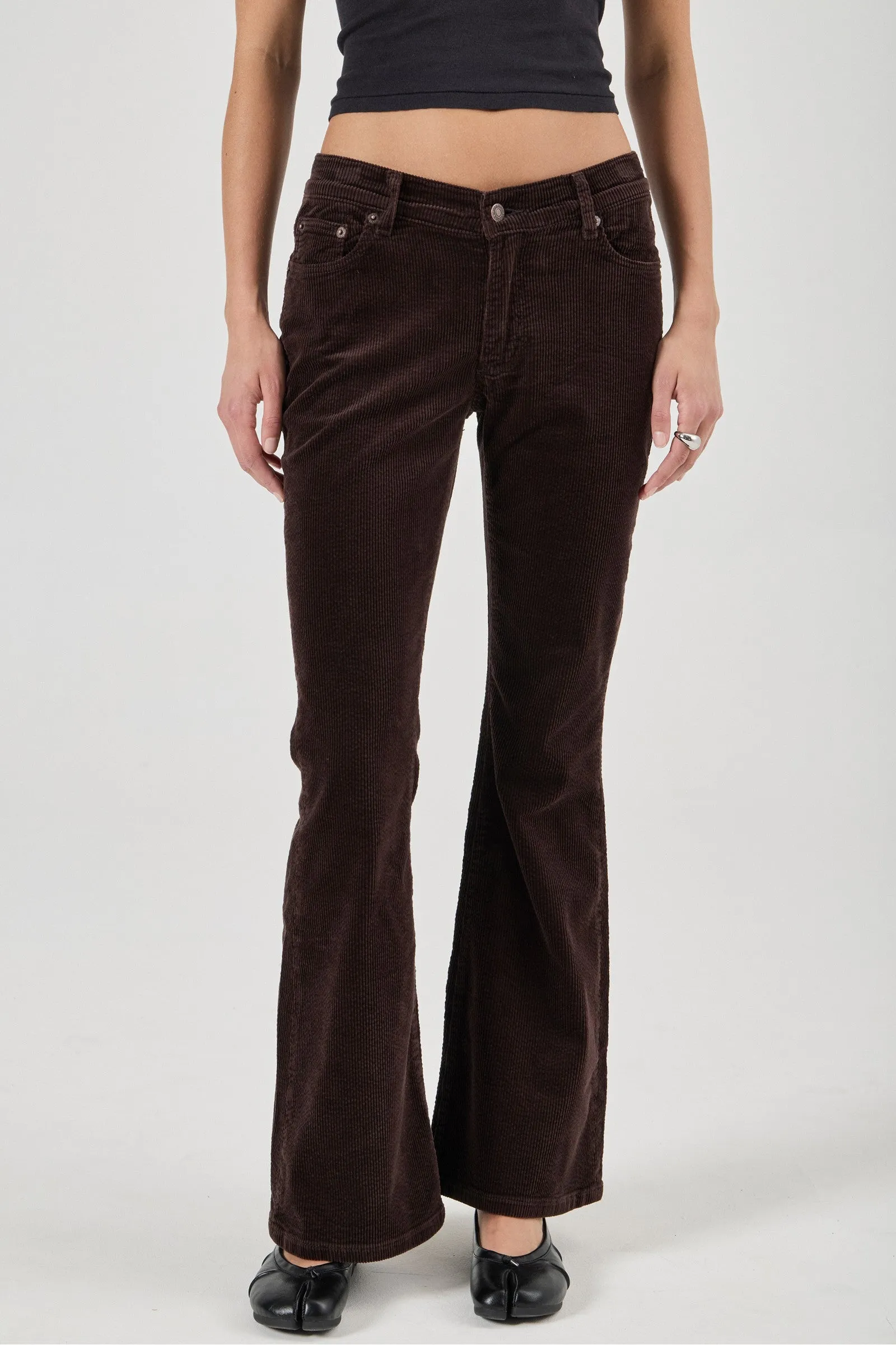 ROLLA'S Downtown flare jean - Expresso cord