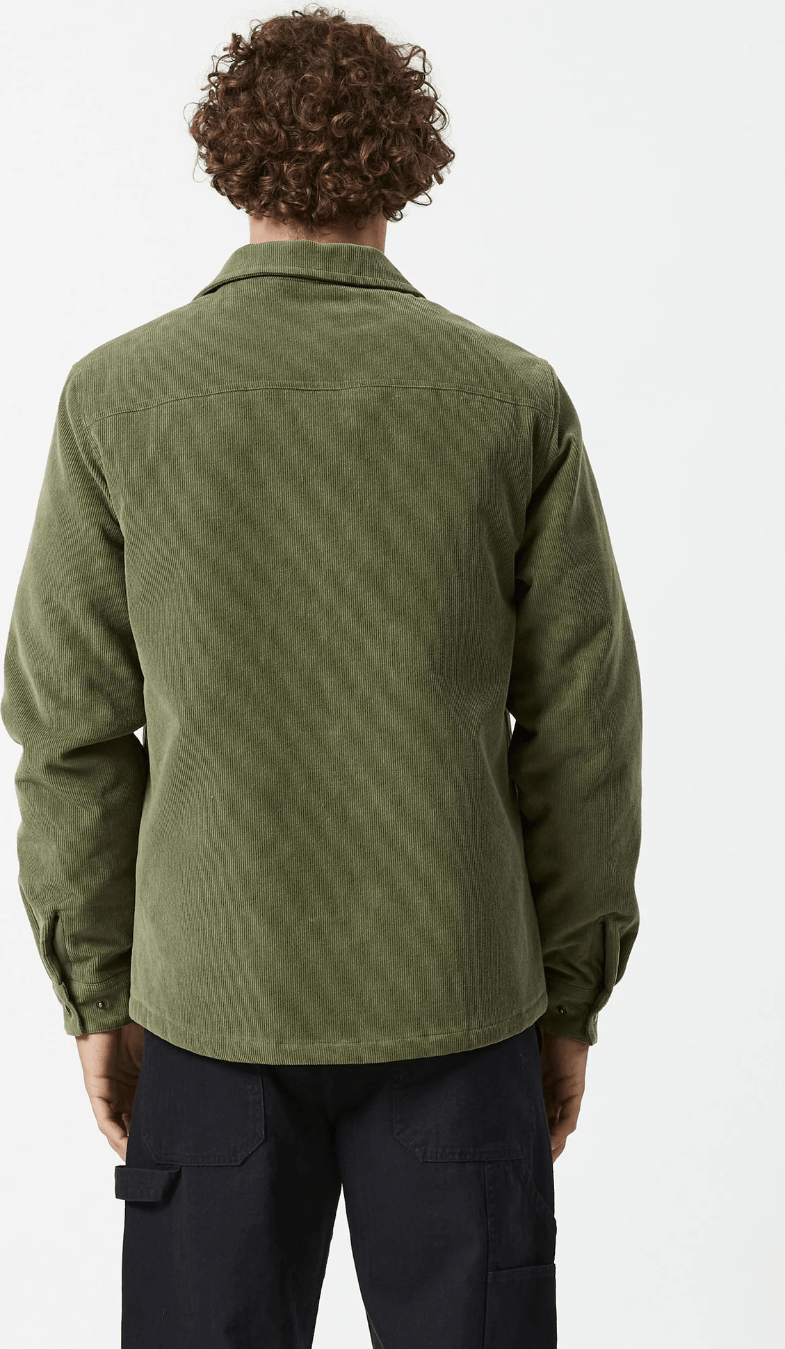 MR SIMPLE Quilted cord jacket - Army