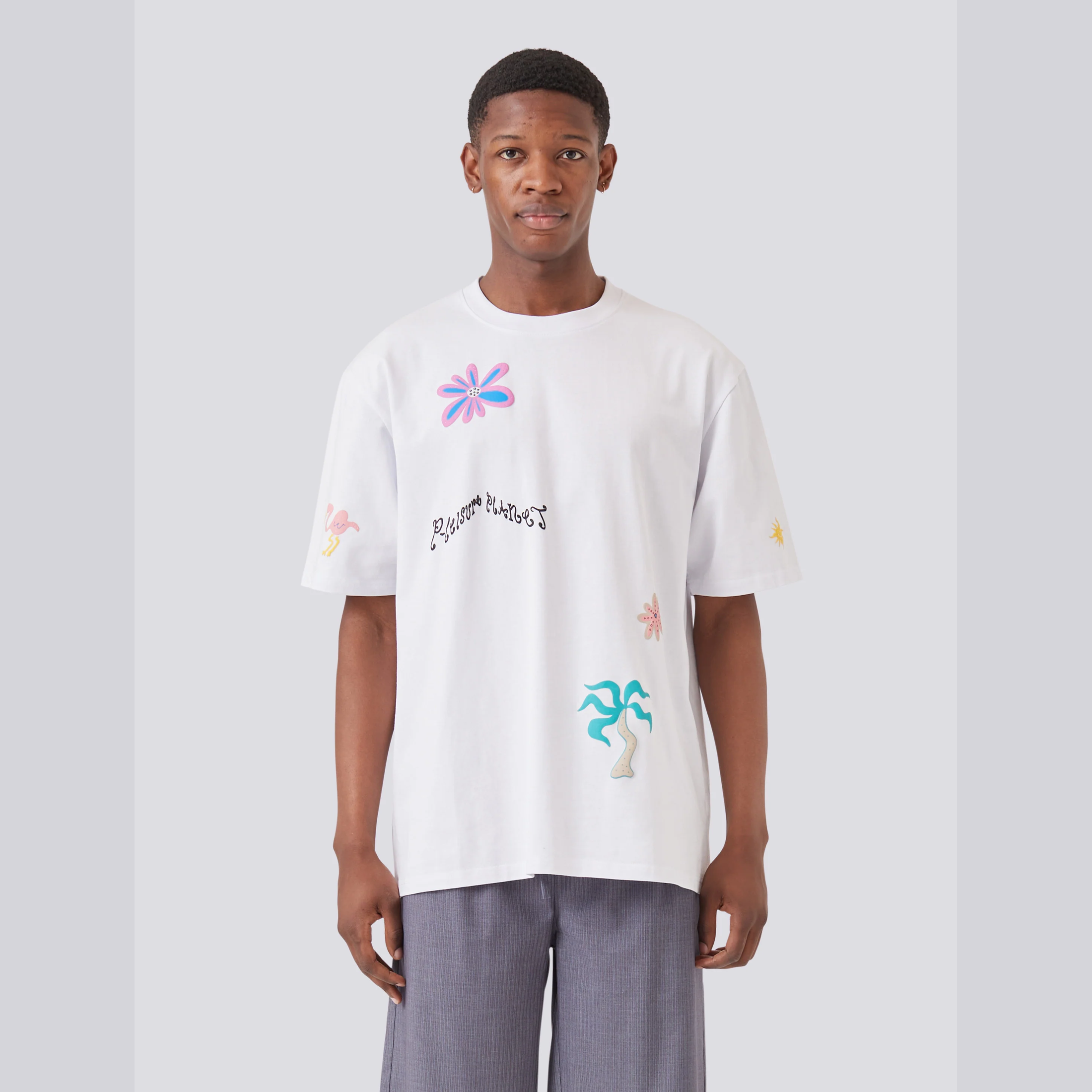 BARNEY COOLS Planet tee - White