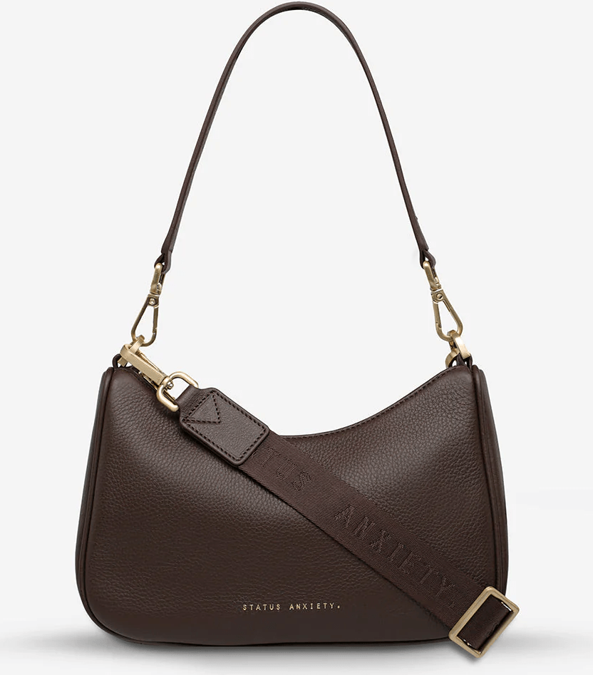 STATUS ANXIETY Look Both Ways Bag - Cocoa/Brushed Gold