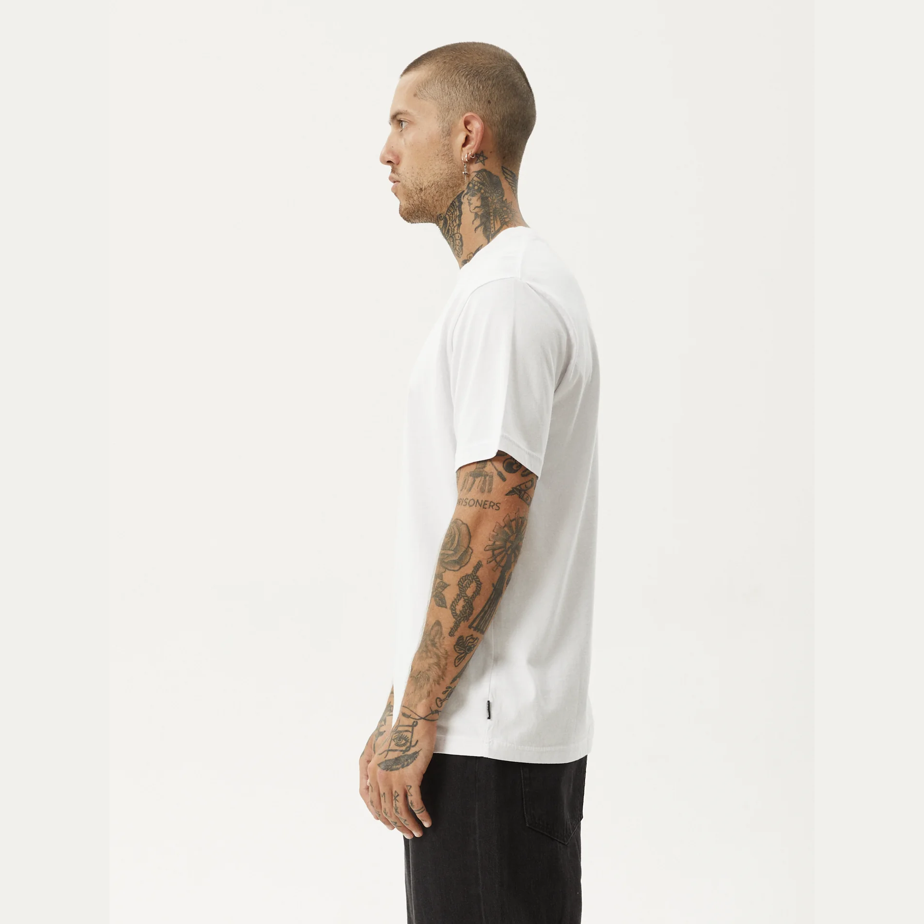 AFENDS Vinyl- Retro Tee - White