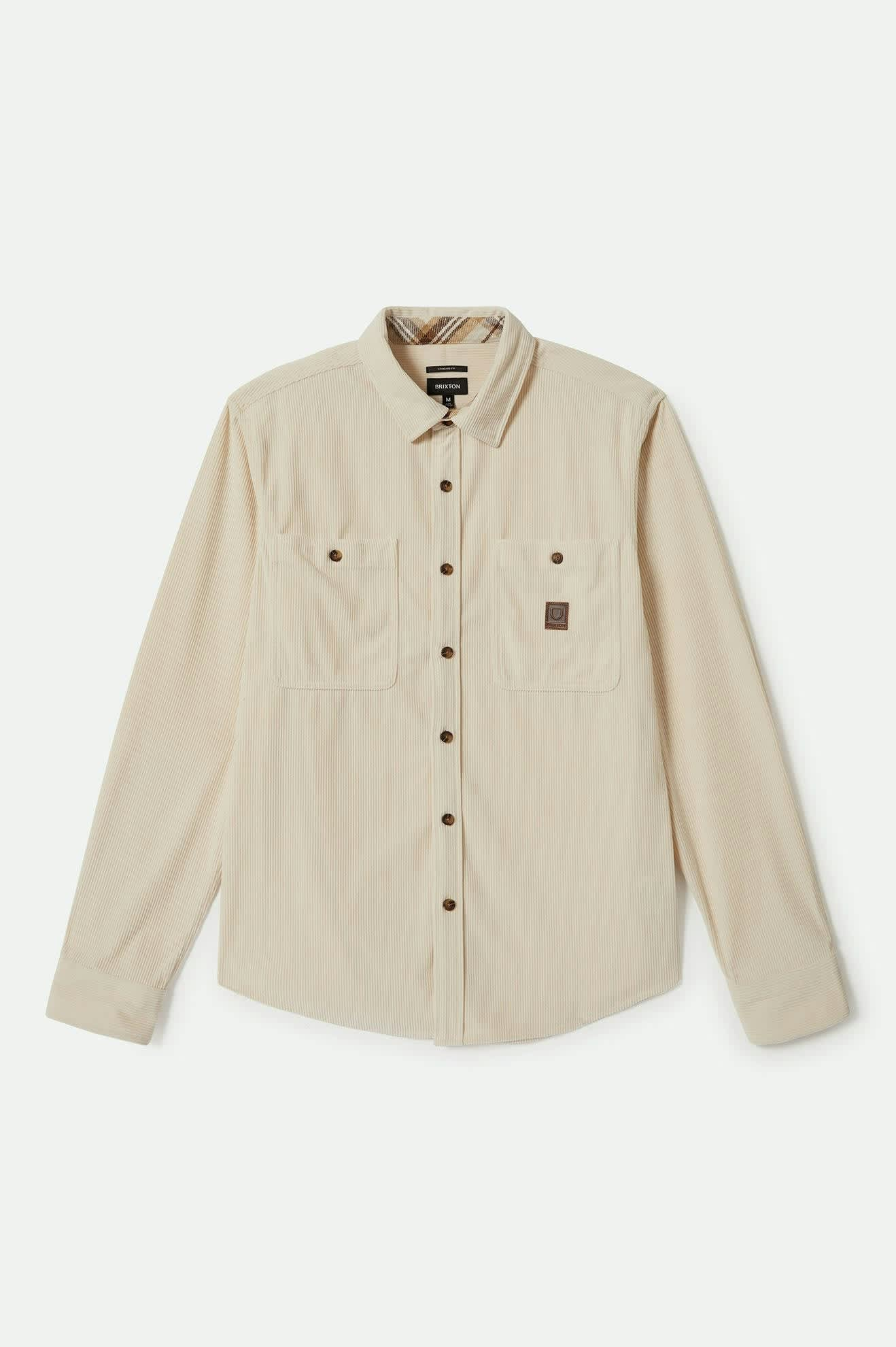 BRIXTON The Field Corduroy L/S Overshirt - Whitecap