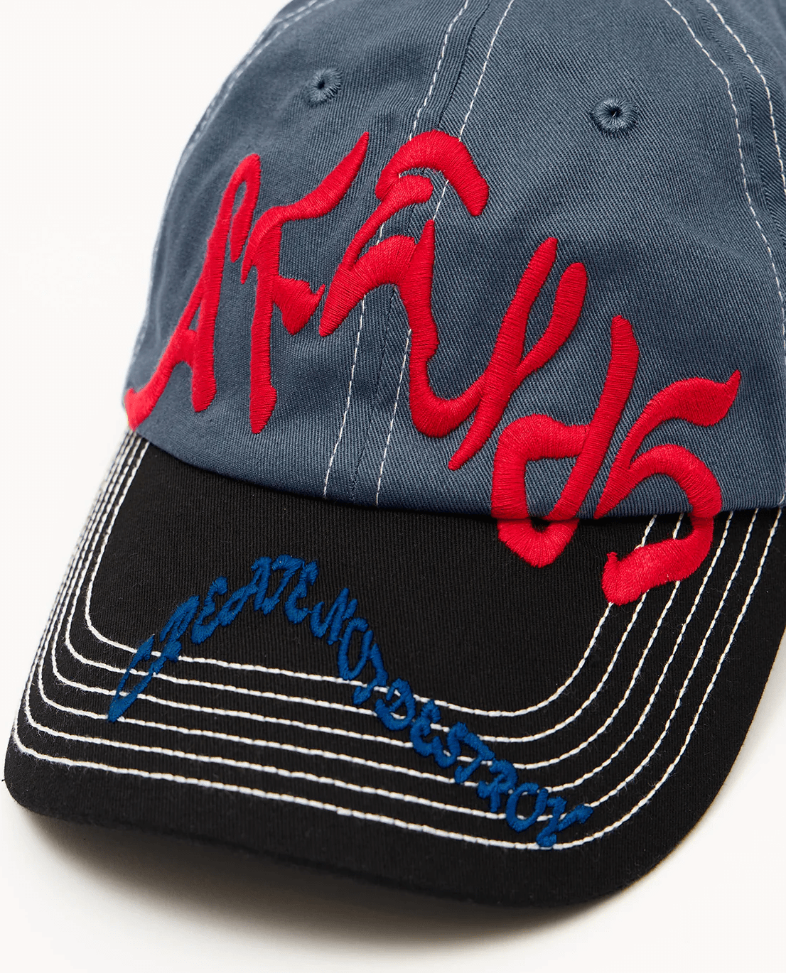 AFENDS Consider six panel cap - Slate blue