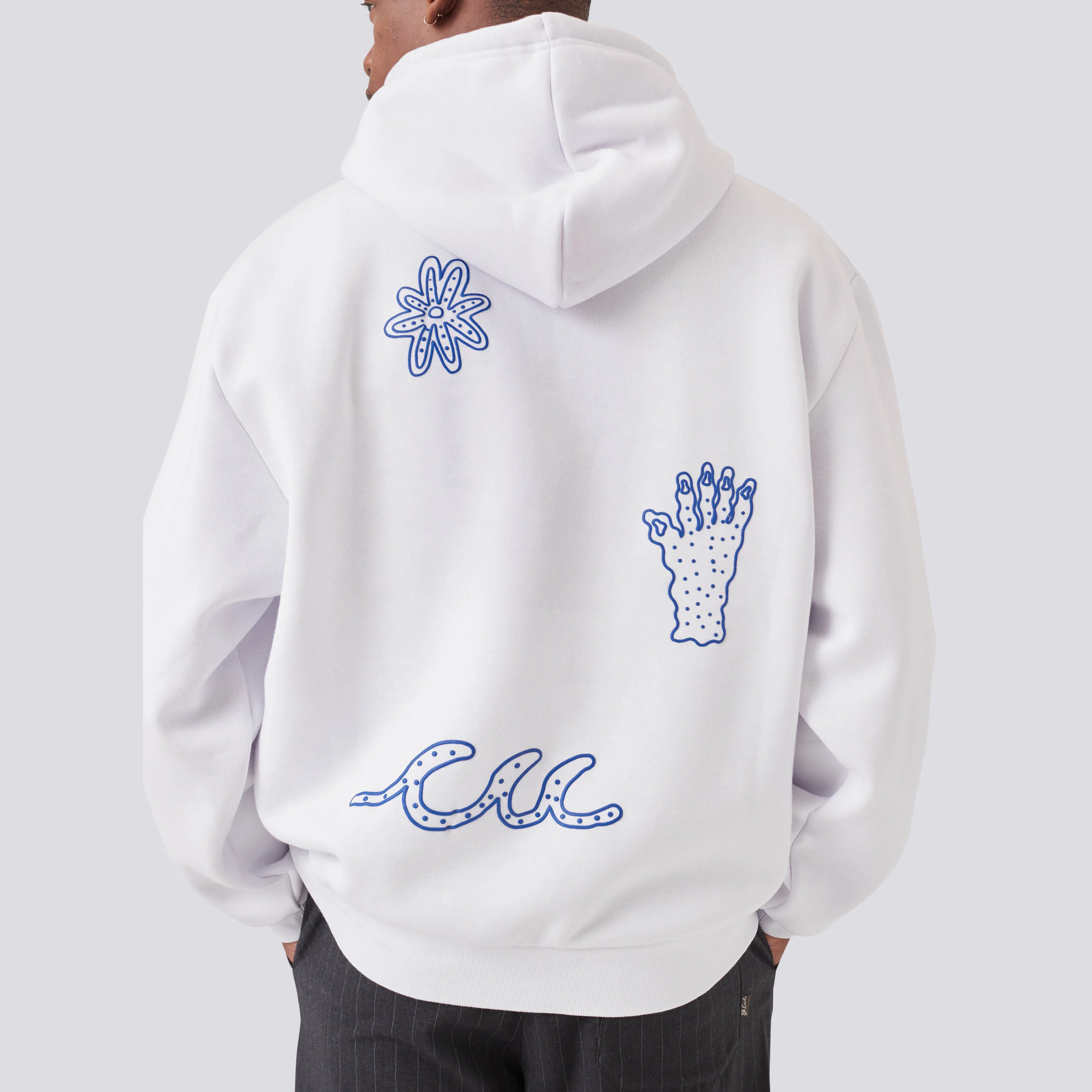BARNEY COOLS Planet hood - White