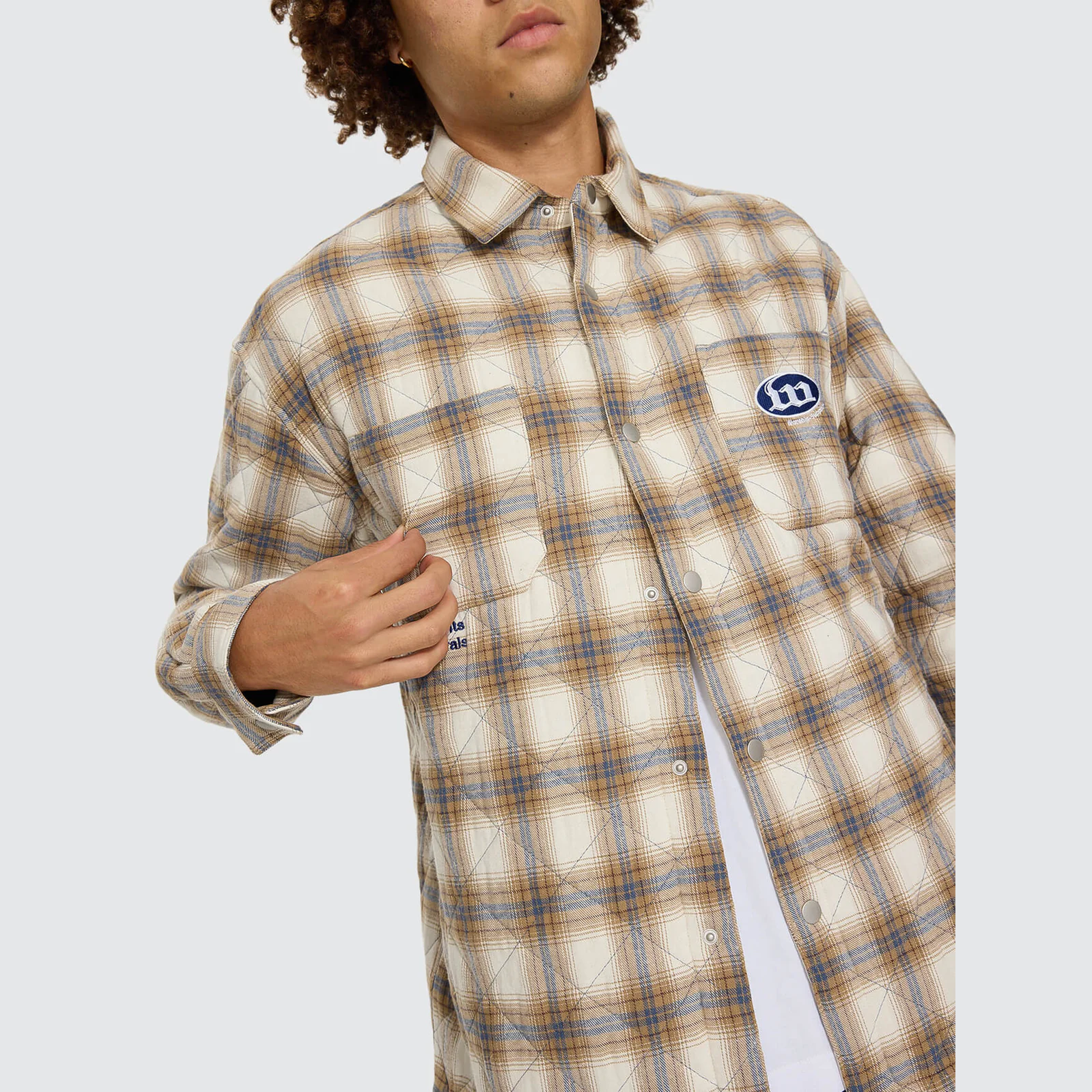 WORSHIP Morality Quilted Shacket - Tan