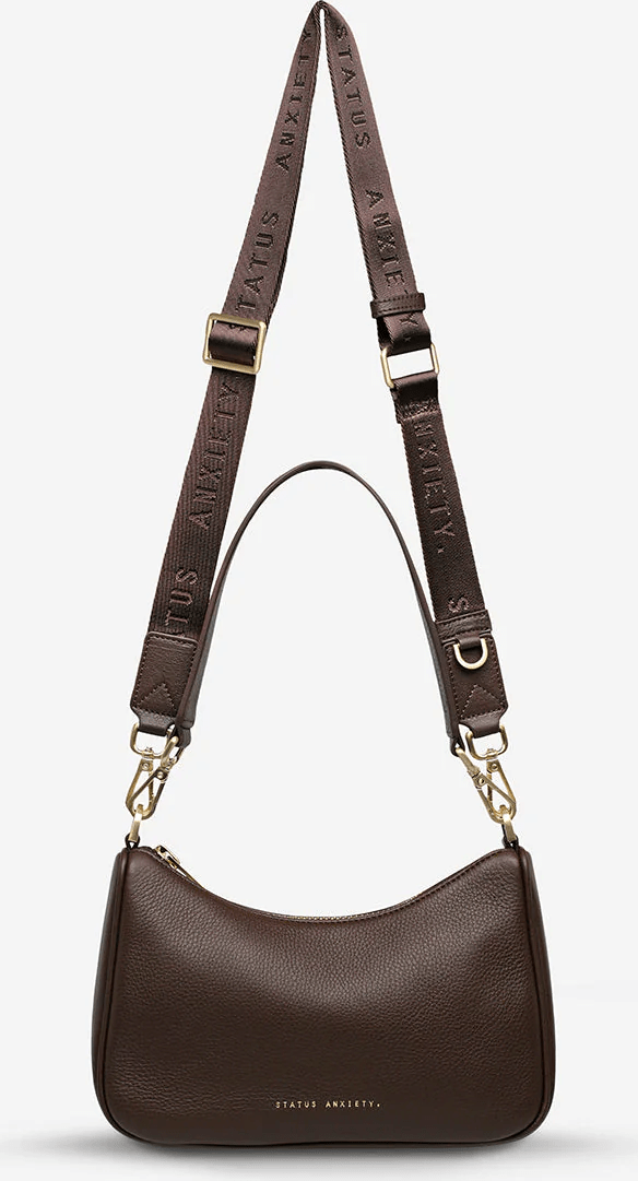 STATUS ANXIETY Look Both Ways Bag - Cocoa/Brushed Gold
