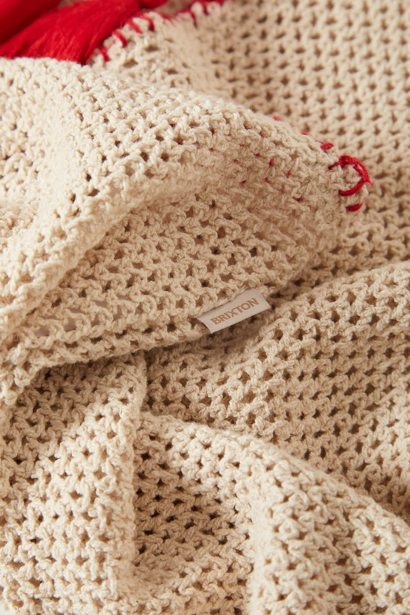 BRIXTON The crochet cover up - Timeless taupe