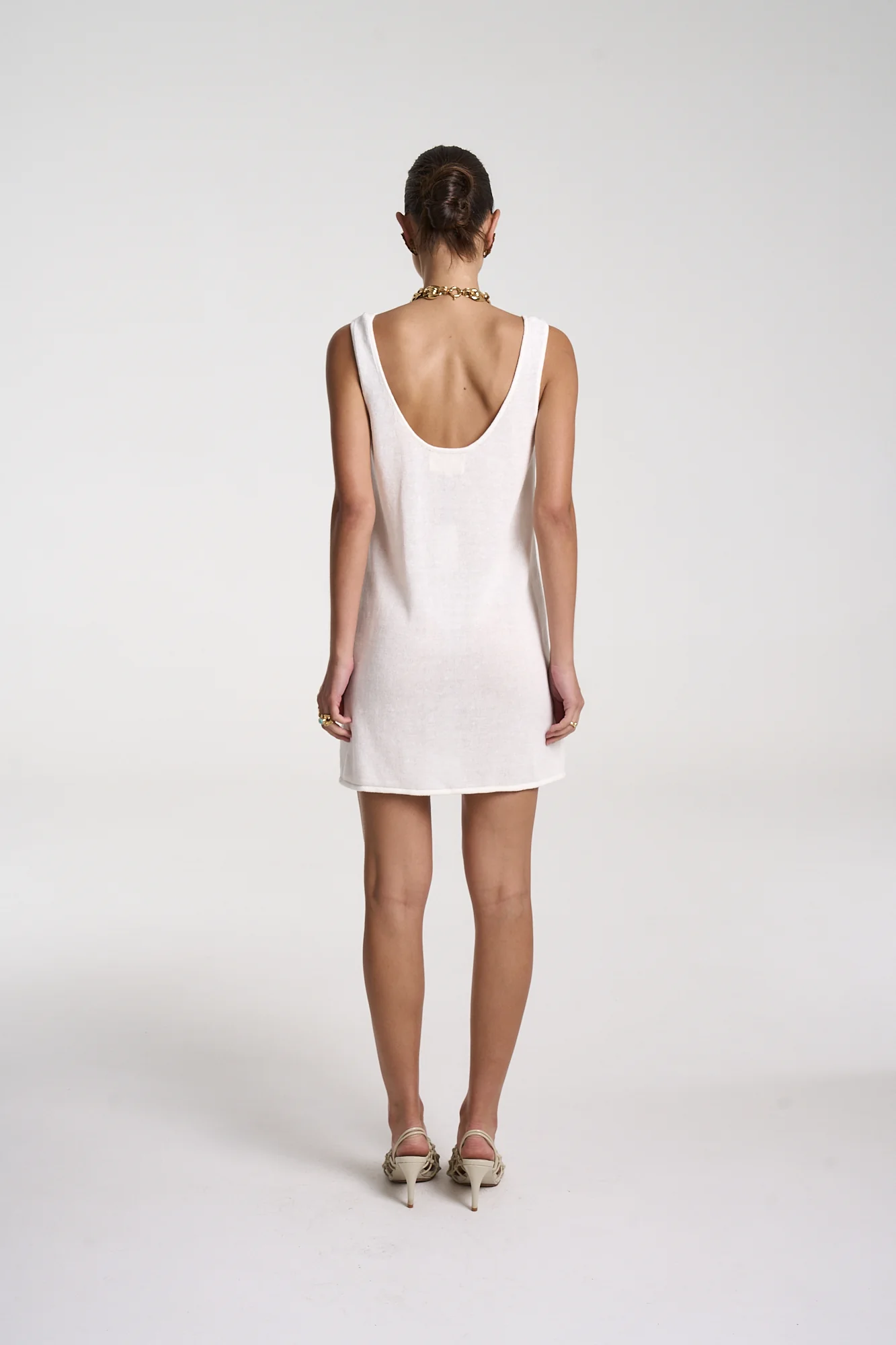 SUMMI SUMMI Knit mini dress - White