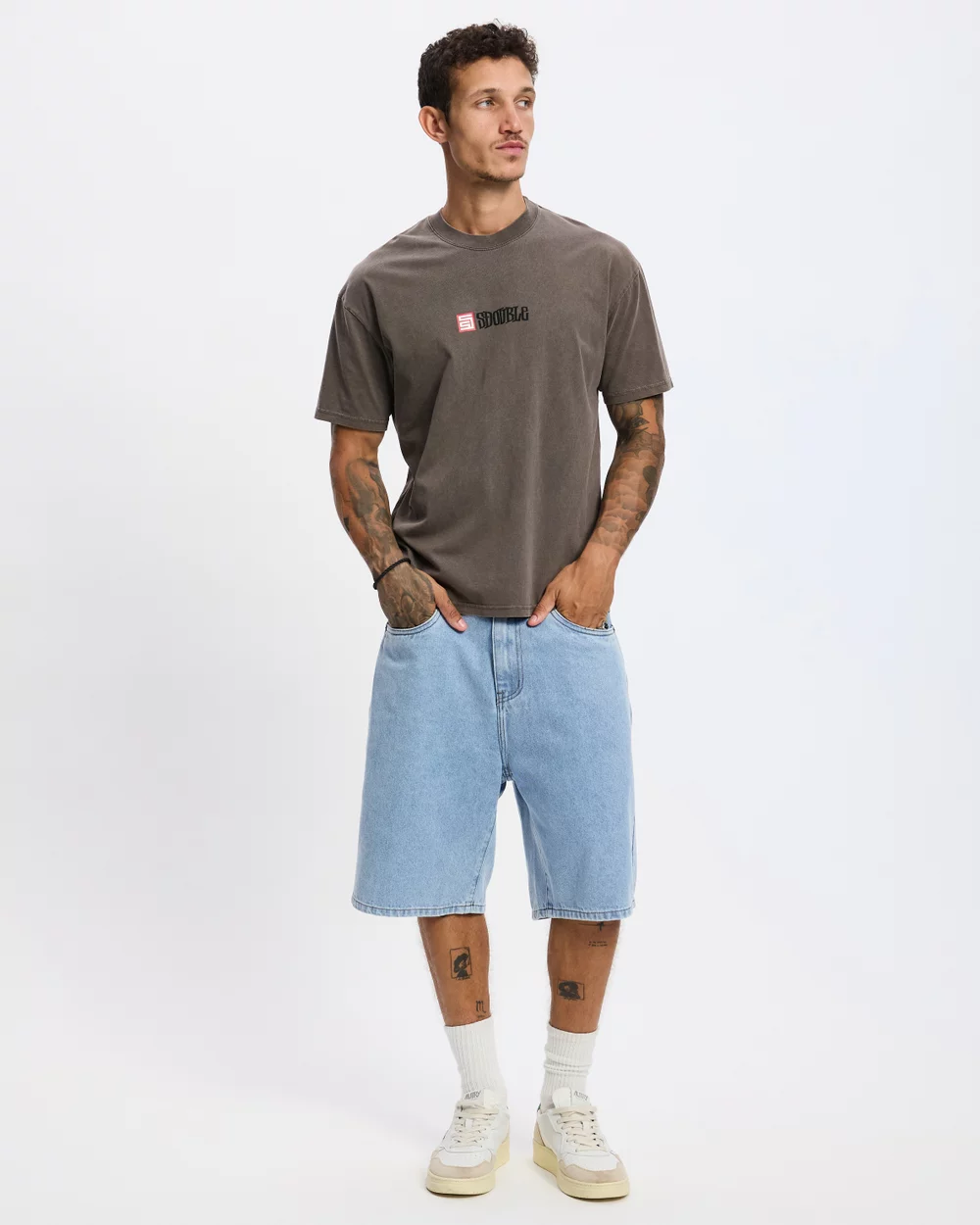 S DOUBLE Emb 5 pocket short - Super light