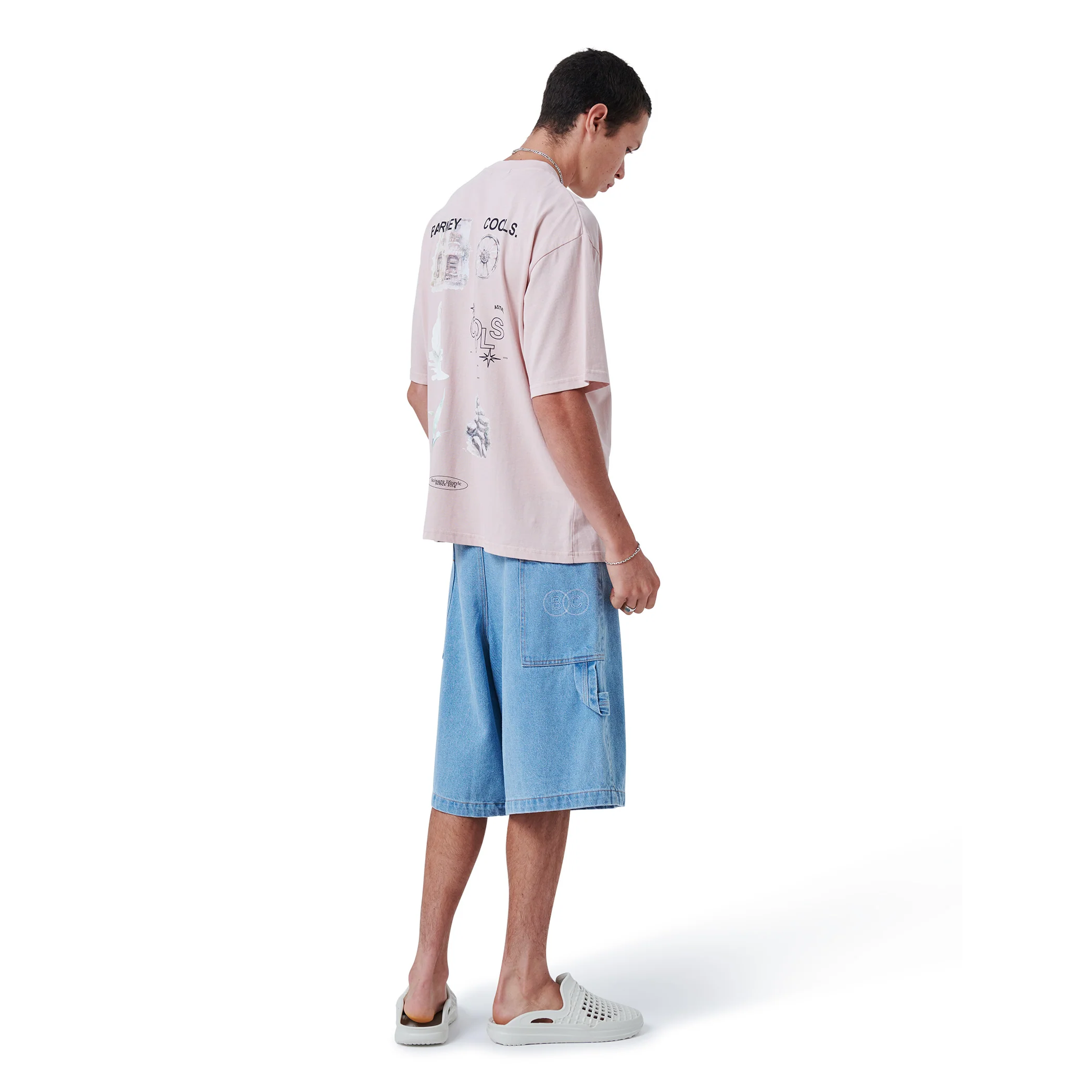 BARNEY COOLS Terrace T-shirt Faded Pink