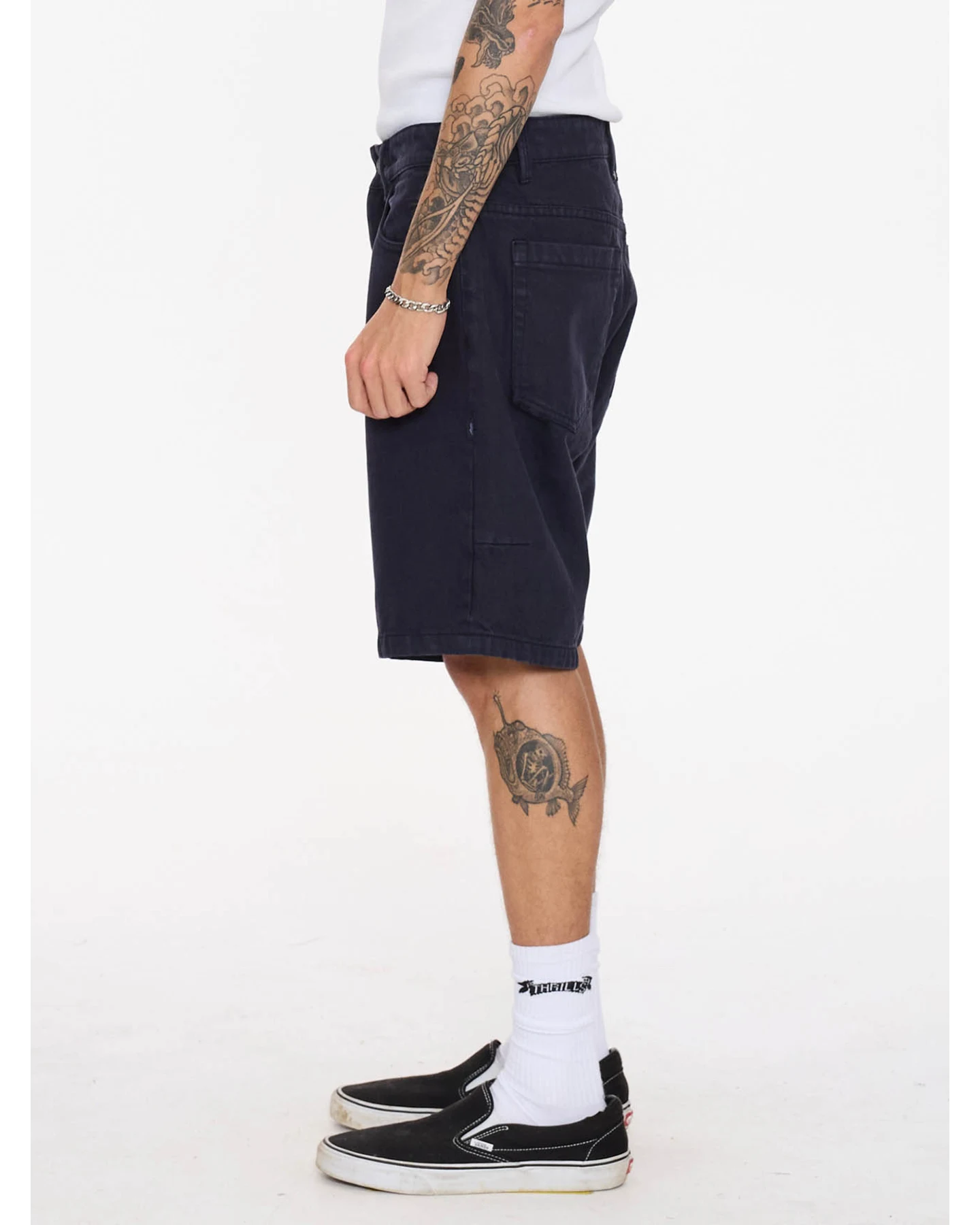 THRILLS Slacker Relaxed Denim Short - Twilight Black