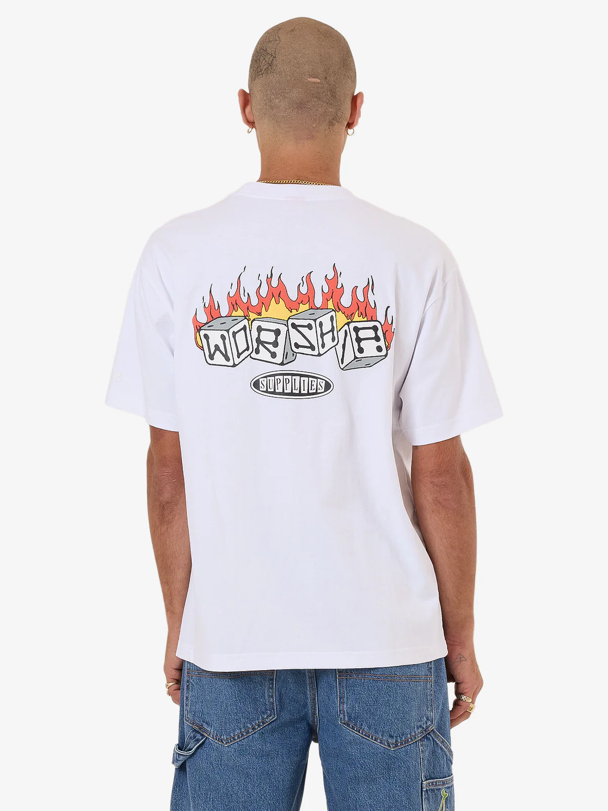WORSHIP Snake Eyes Tee - White