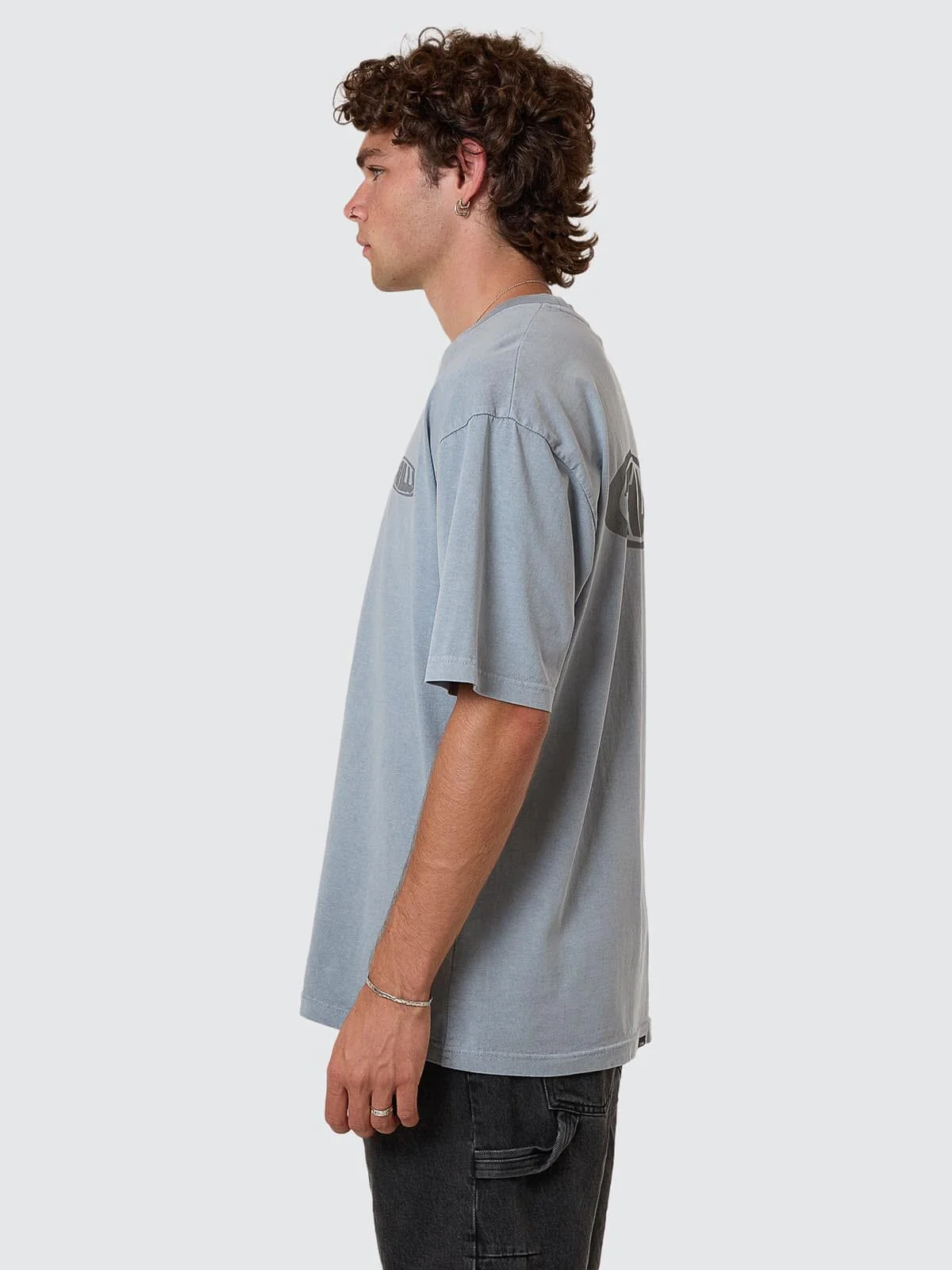 THRILLS Shadowless oversize fit tee - Smog