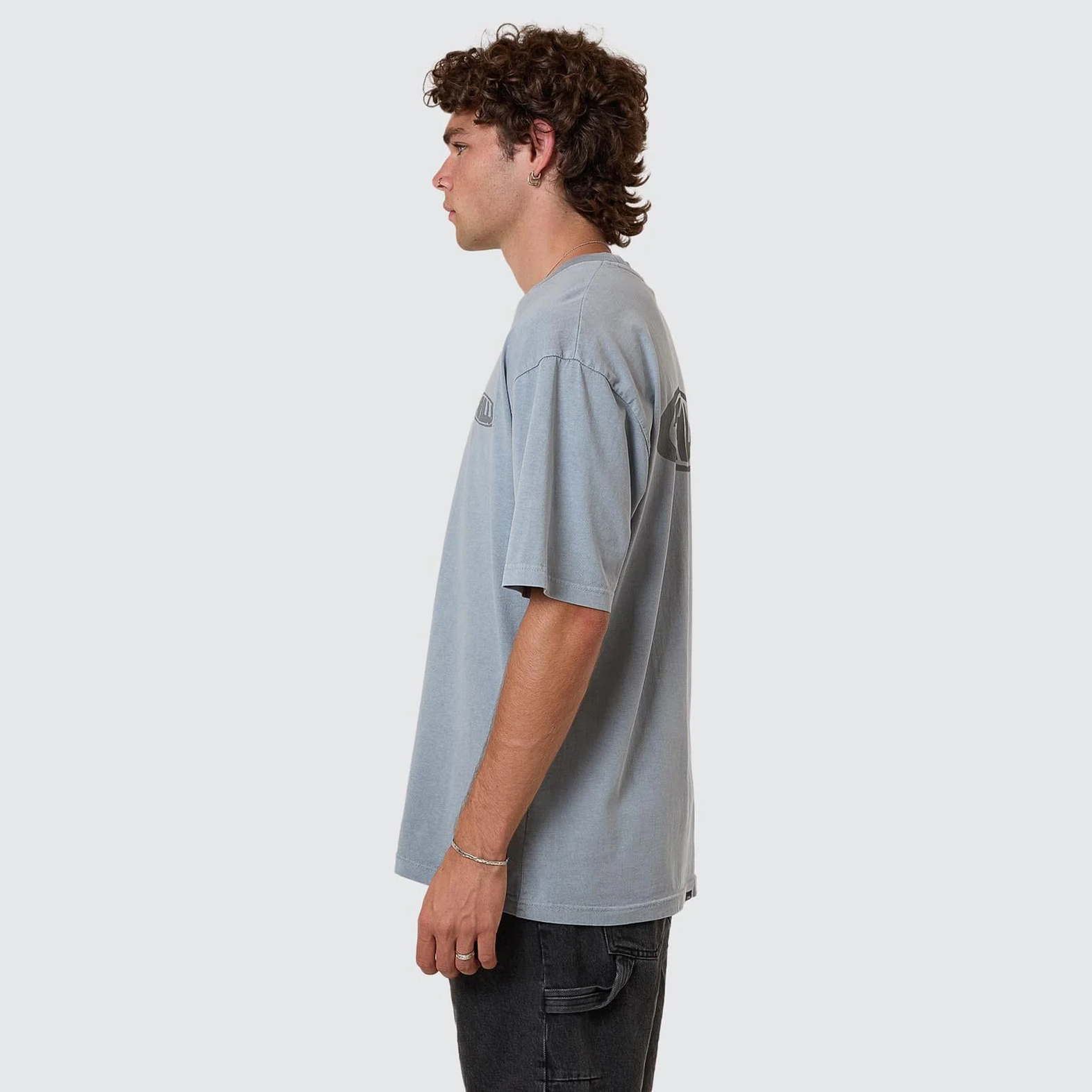 THRILLS Shadowless oversize fit tee - Smog